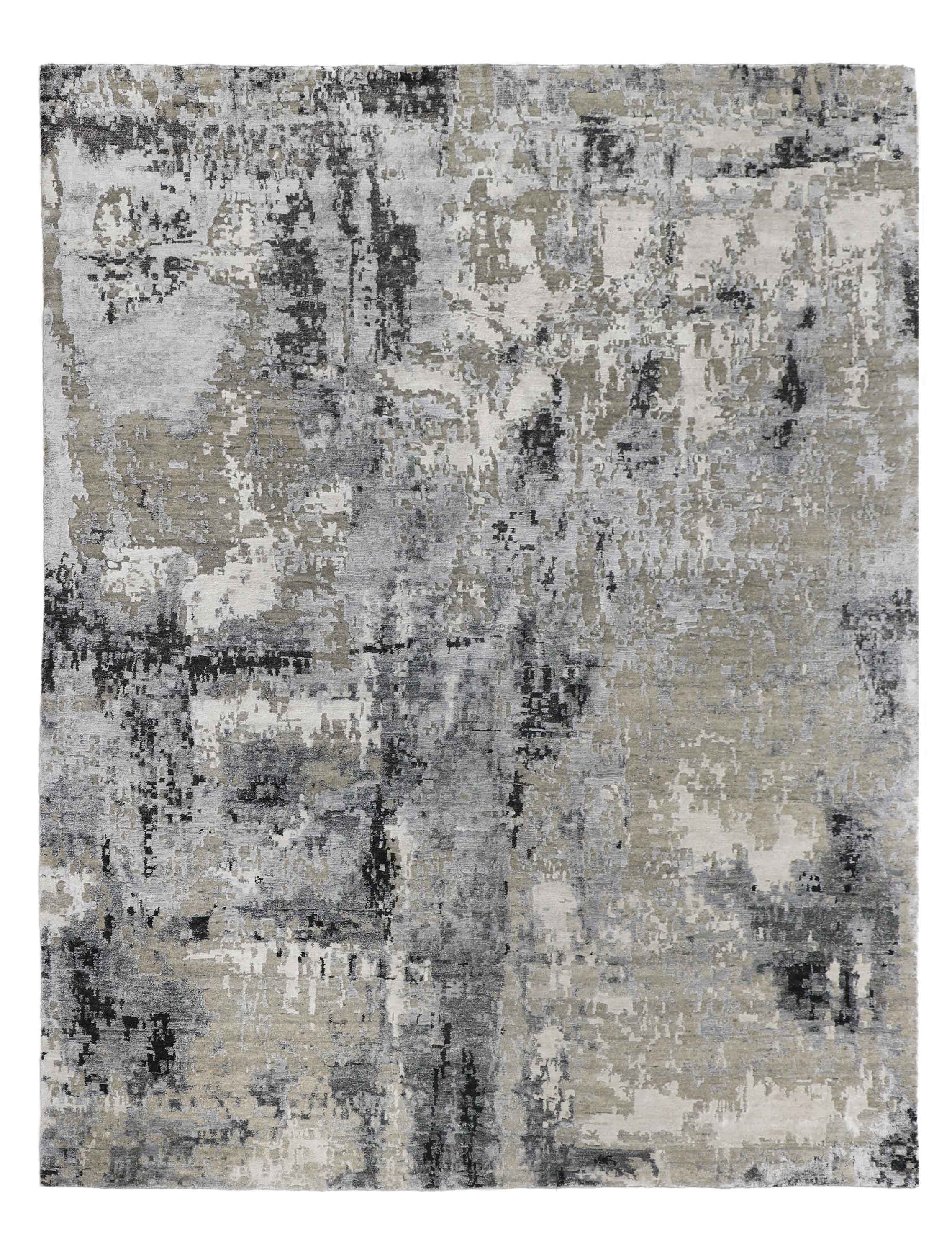 QUEST | 5.6' x 8' FT | MODERN RUGS | SILVER-CHARCOAL COLOR
