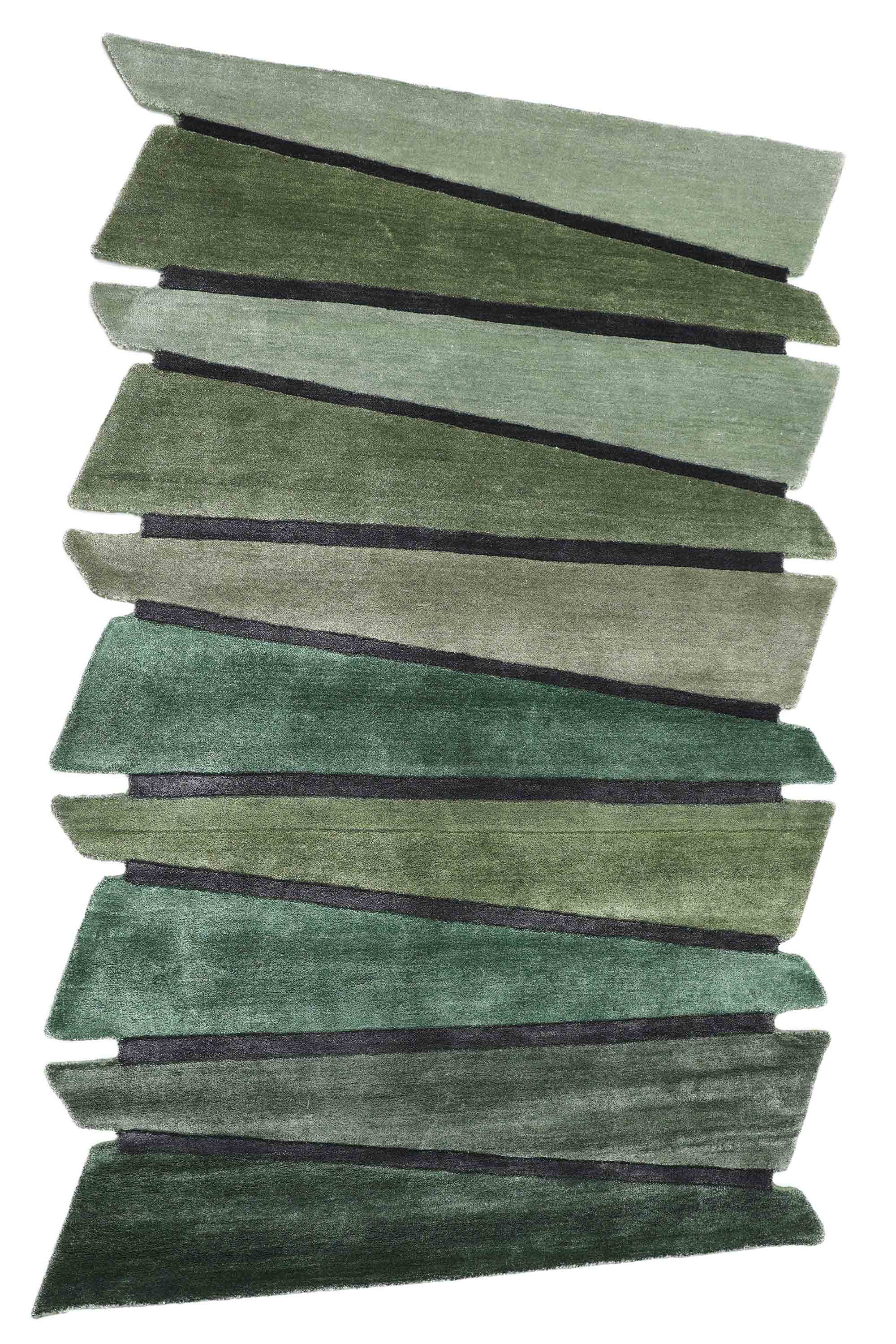 MURKY | 4' x 6' FT | MODERN RUGS | GREEN COLOR