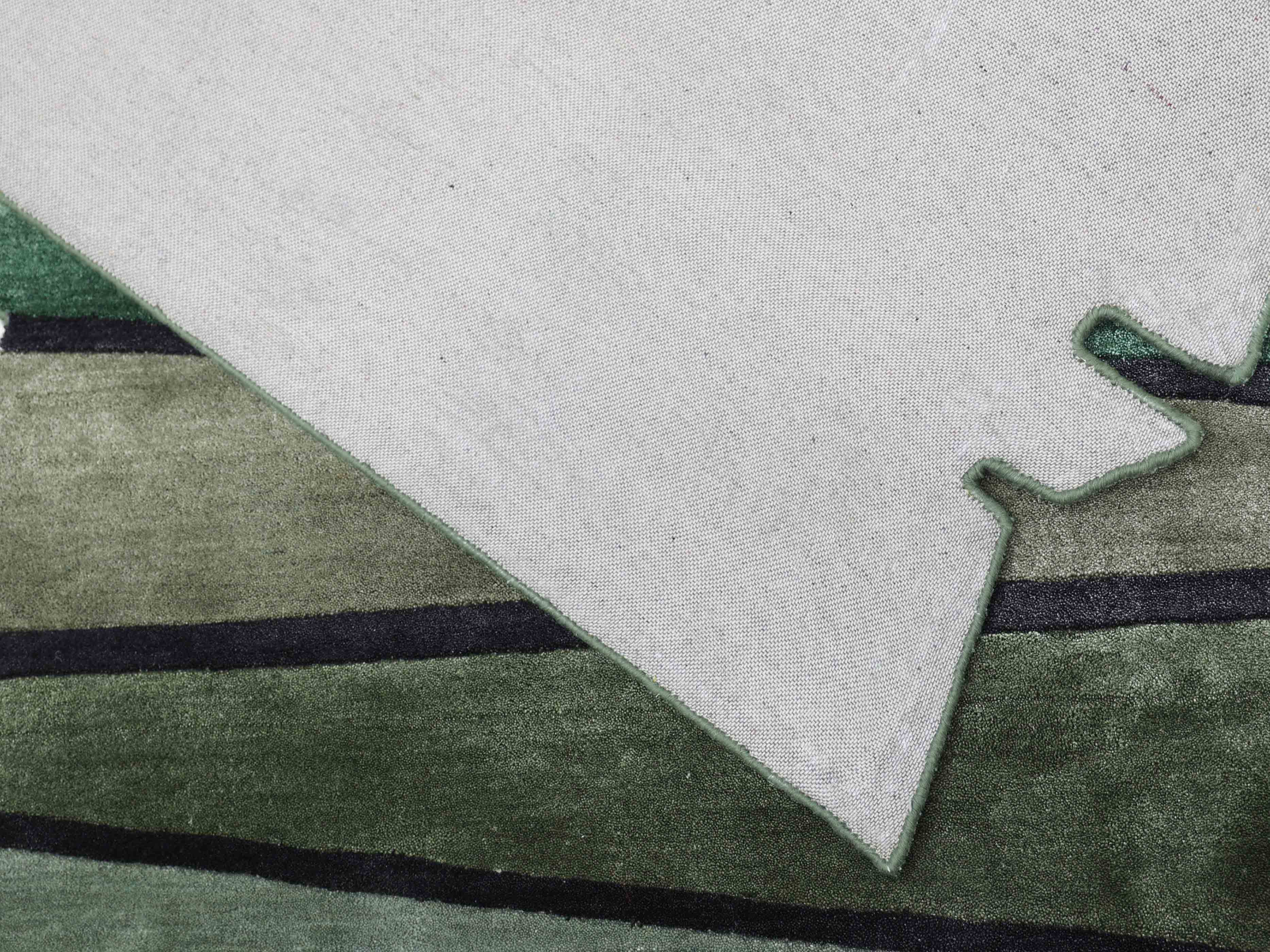 MURKY | 4' x 6' FT | MODERN RUGS | GREEN COLOR