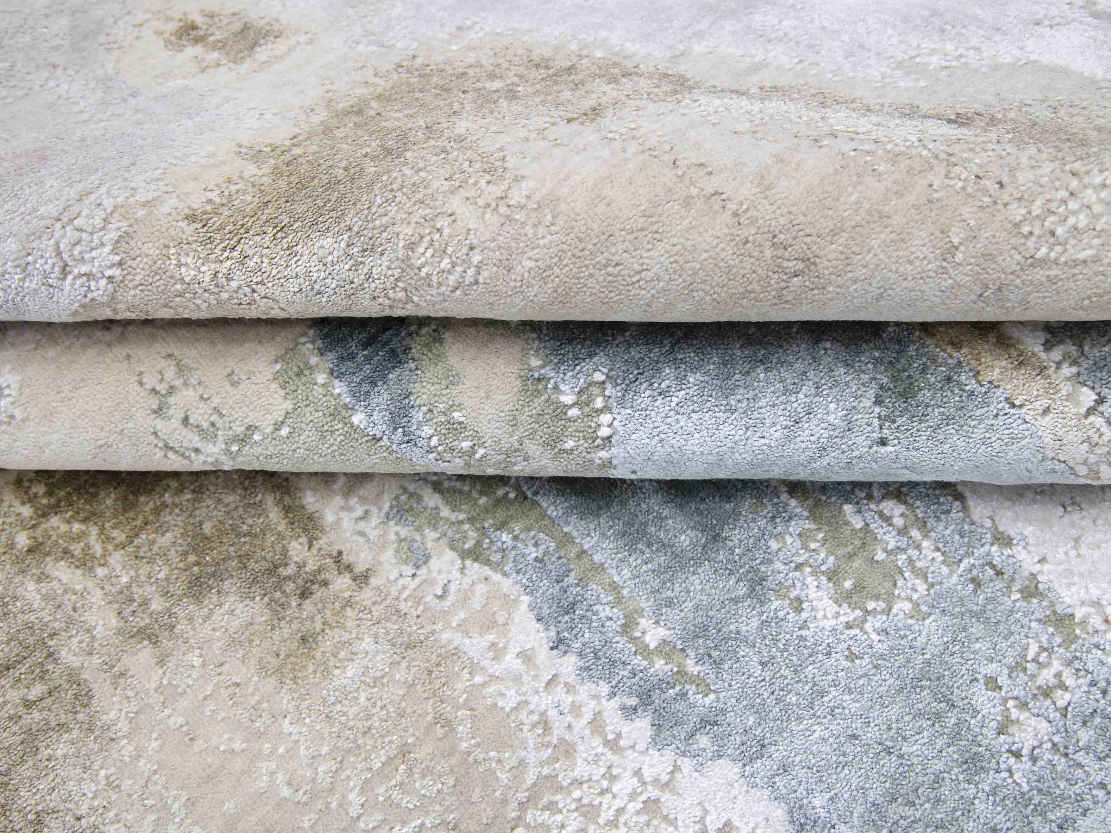 MISTORIA | 8' x 10' FT | MODERN RUGS | BEIGE / GREEN COLOR