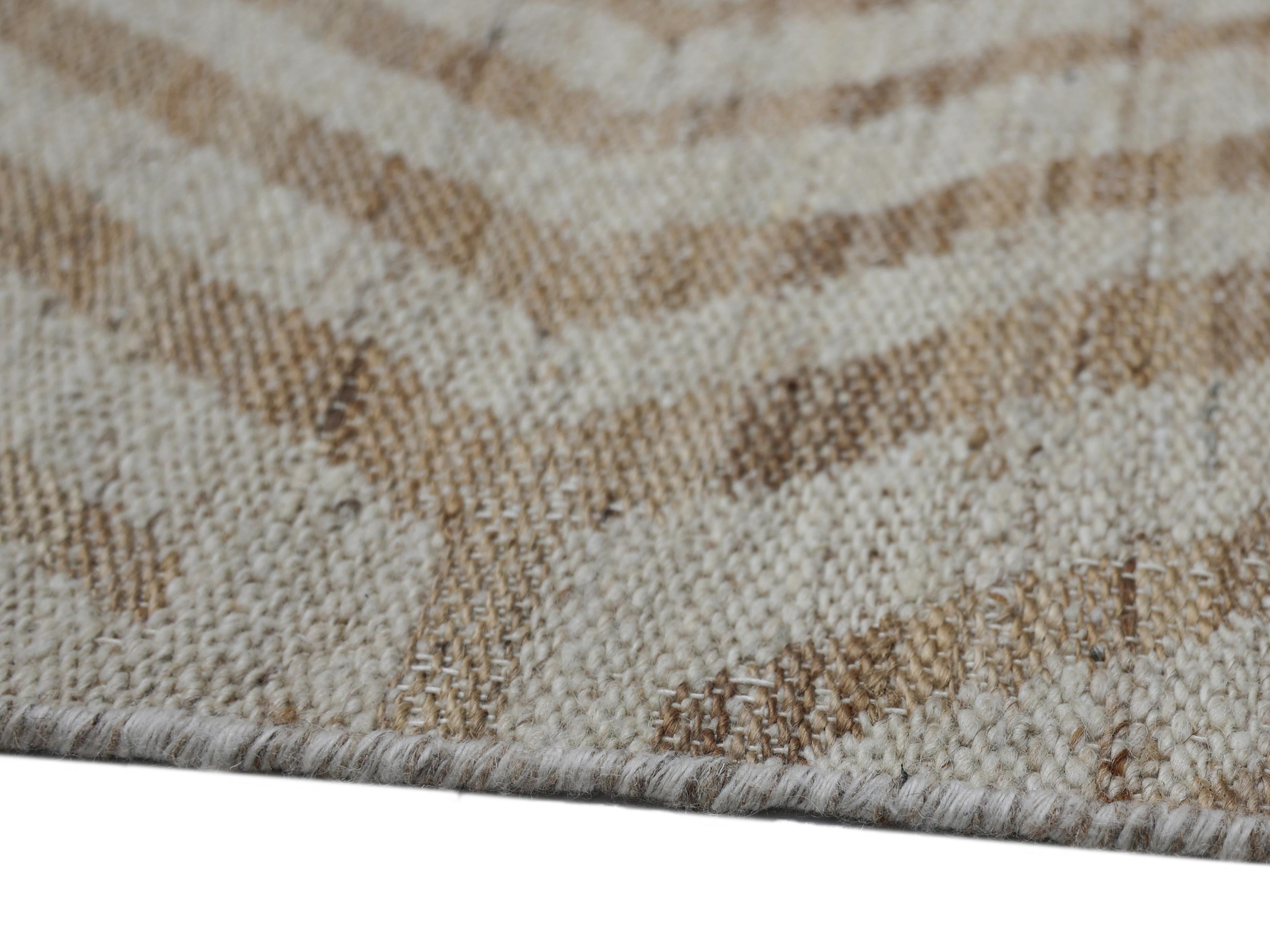 GEOMORA | 6'6" x 10' FT | MODERN RUGS | BEIGE - BROWN COLOR