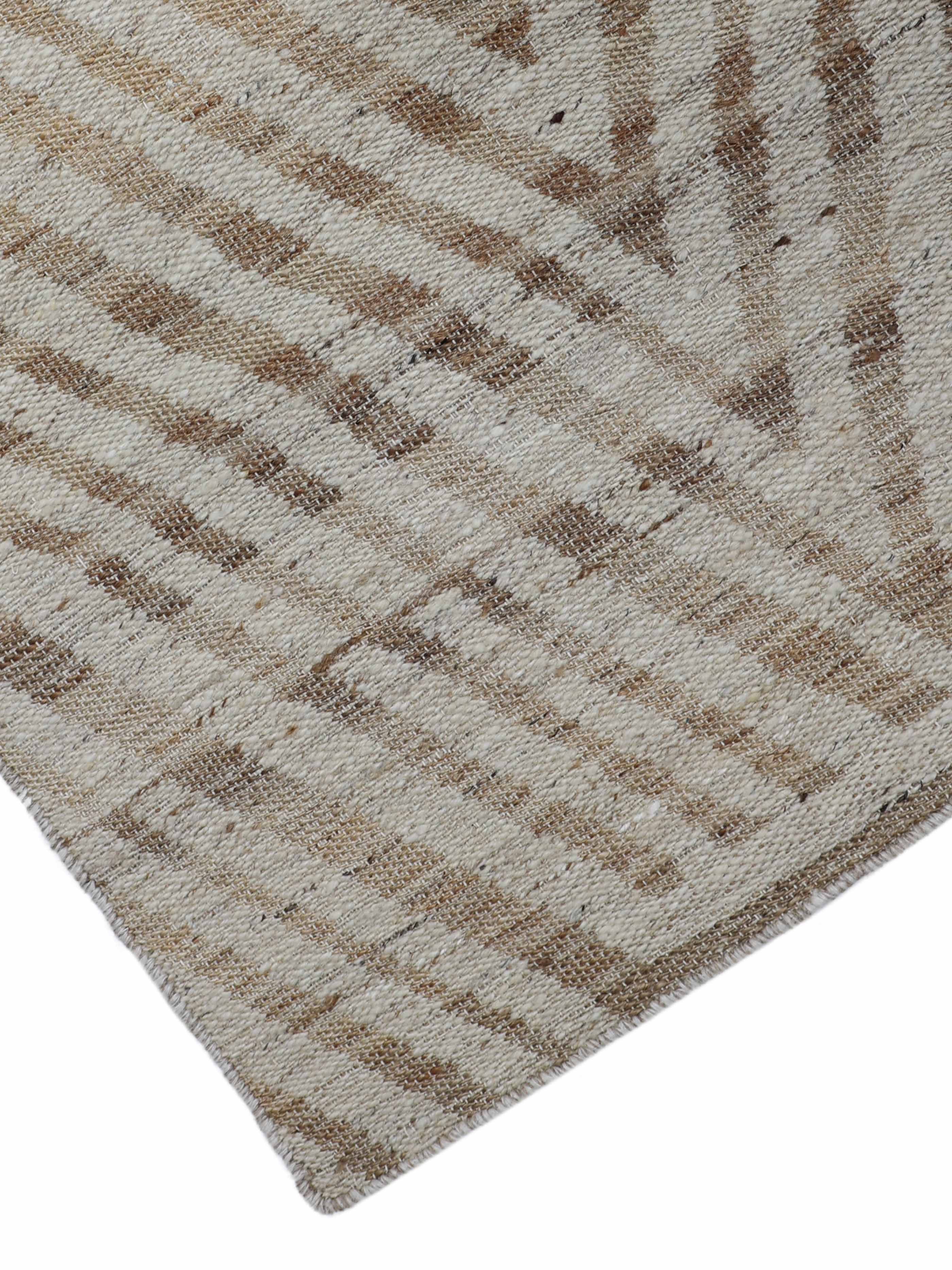 GEOMORA | 6'6" x 10' FT | MODERN RUGS | BEIGE - BROWN COLOR