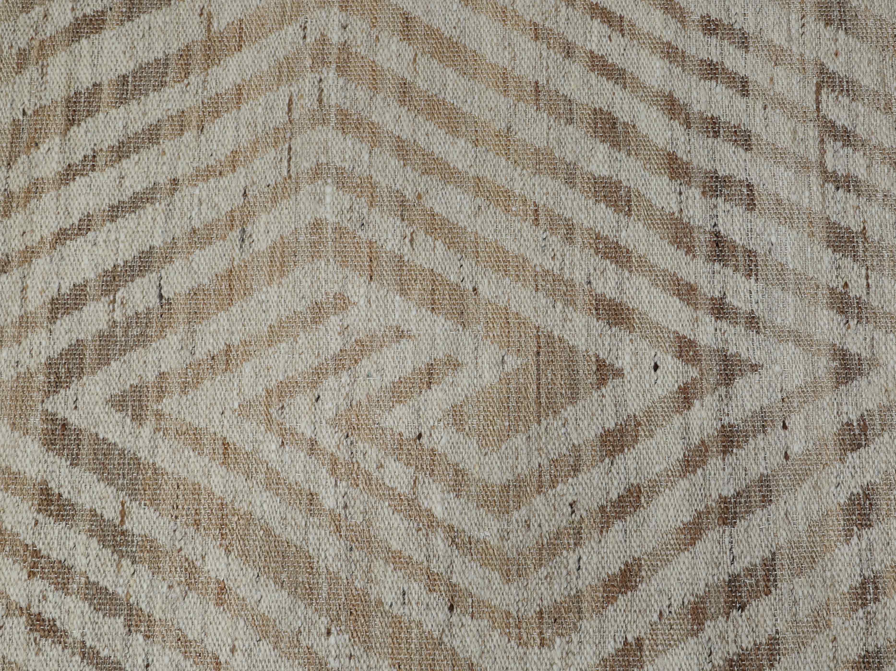 GEOMORA | 6'6" x 10' FT | MODERN RUGS | BEIGE - BROWN COLOR