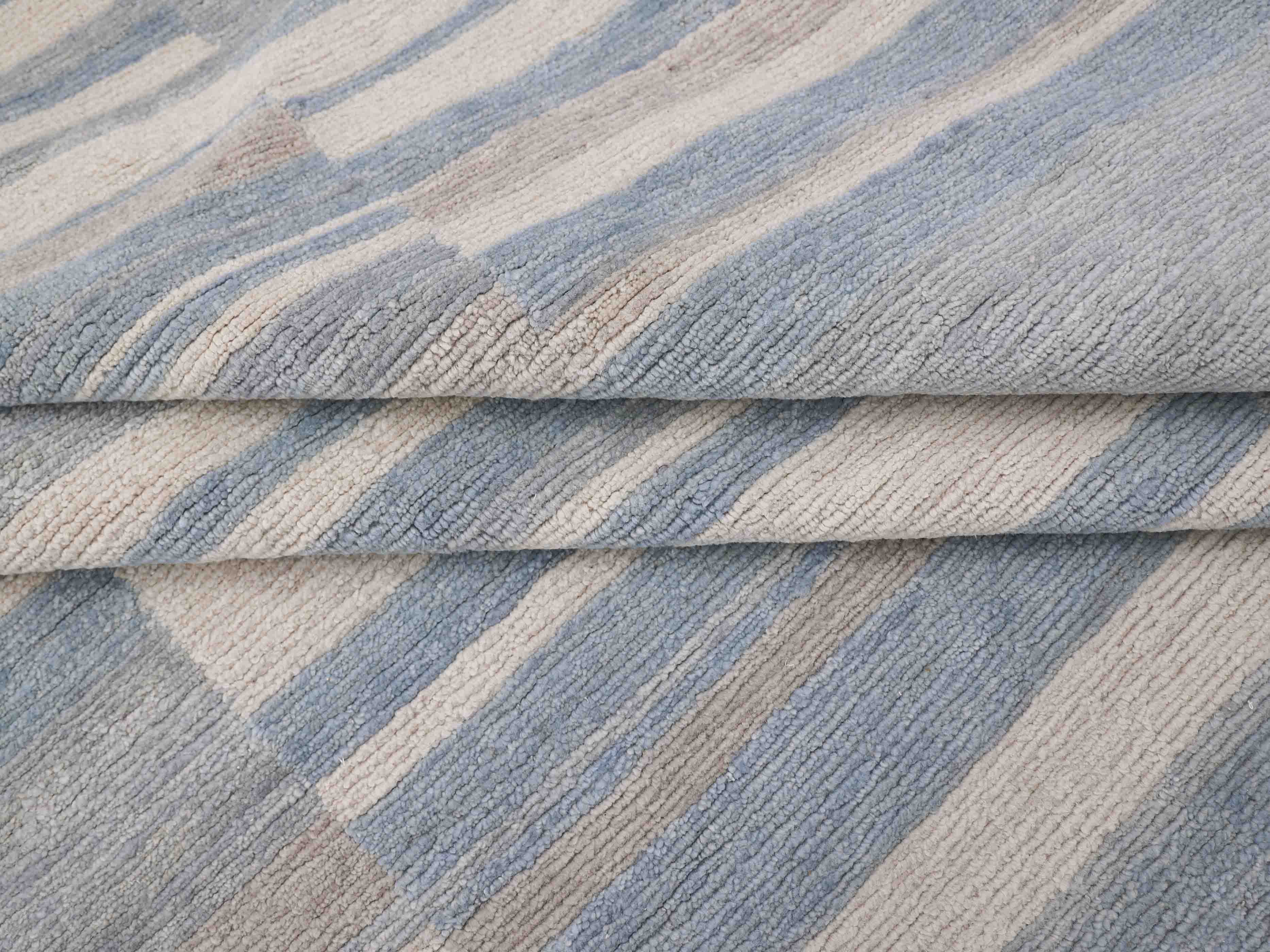 LINEORA | 8' x 10' FT | MODERN RUGS | IVORY/BLUE COLOR