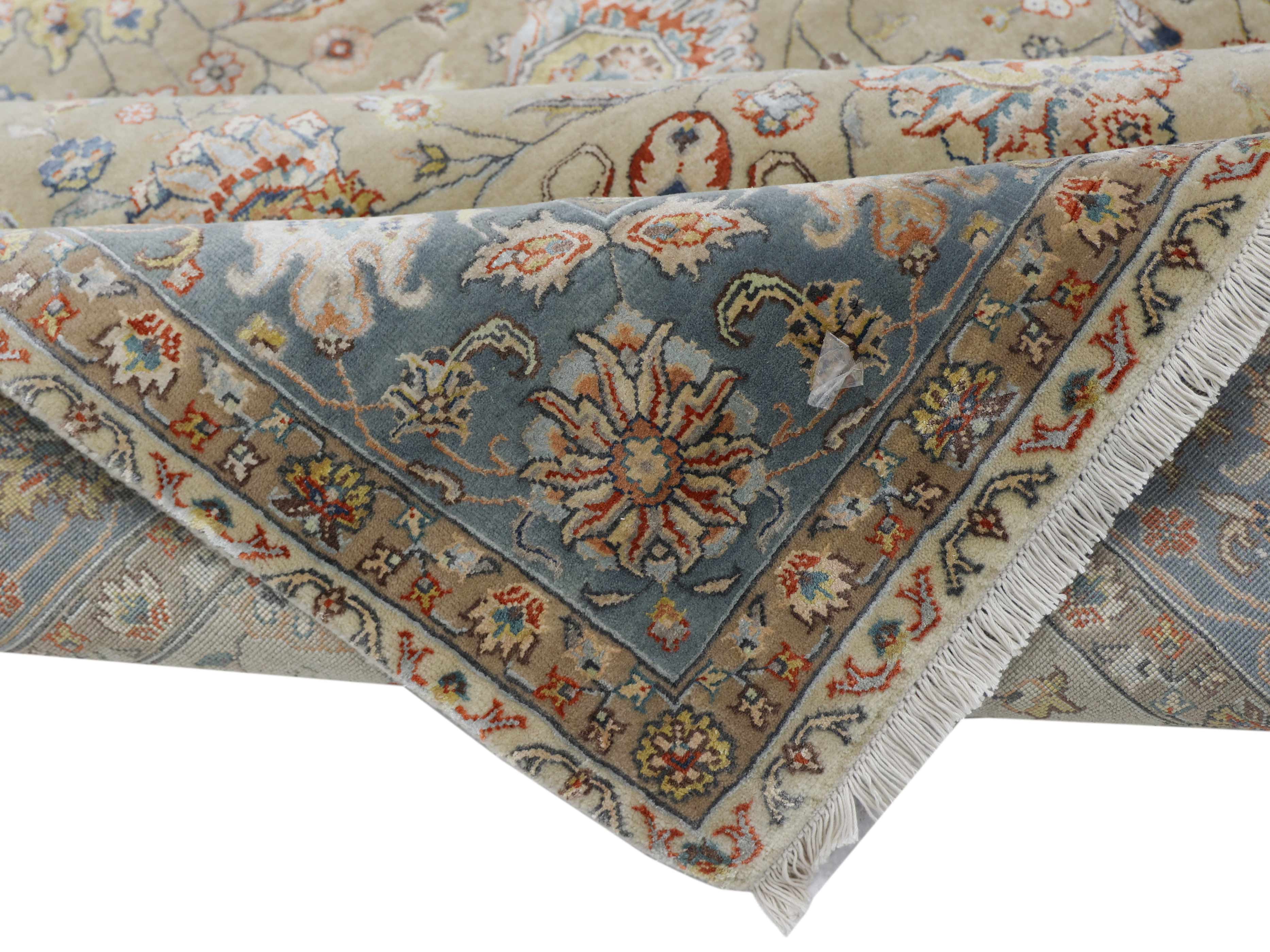 RYELAND | 6' x 9' FT | 8' x 10' FT | TRADITIONAL RUGS | IVORY - M. BLUE COLOR