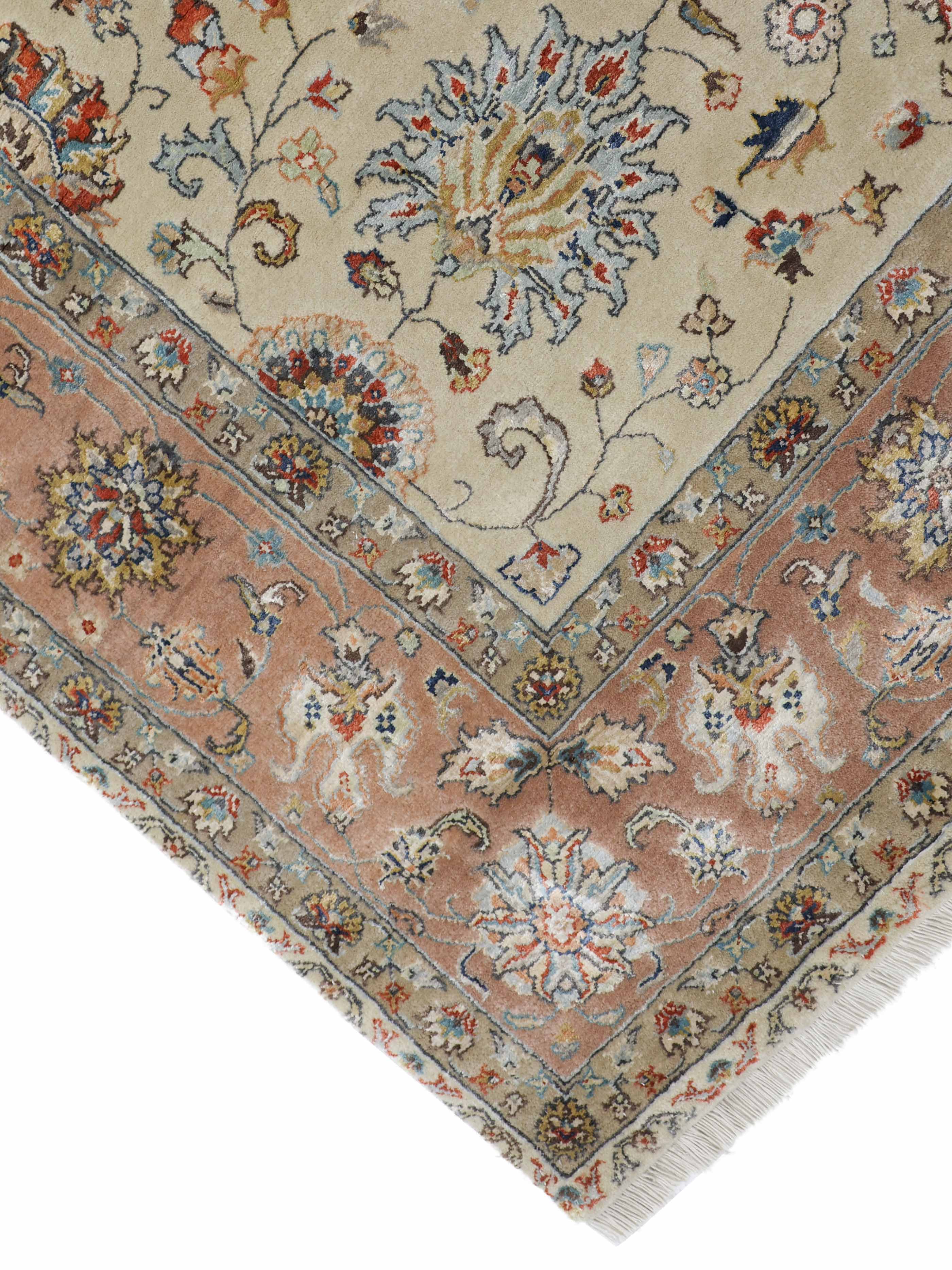 CRAFTED REALM | 8' x 10' FT | 9' x 12' FT | TRADITIONAL RUGS | IVORY-PINK COLOR