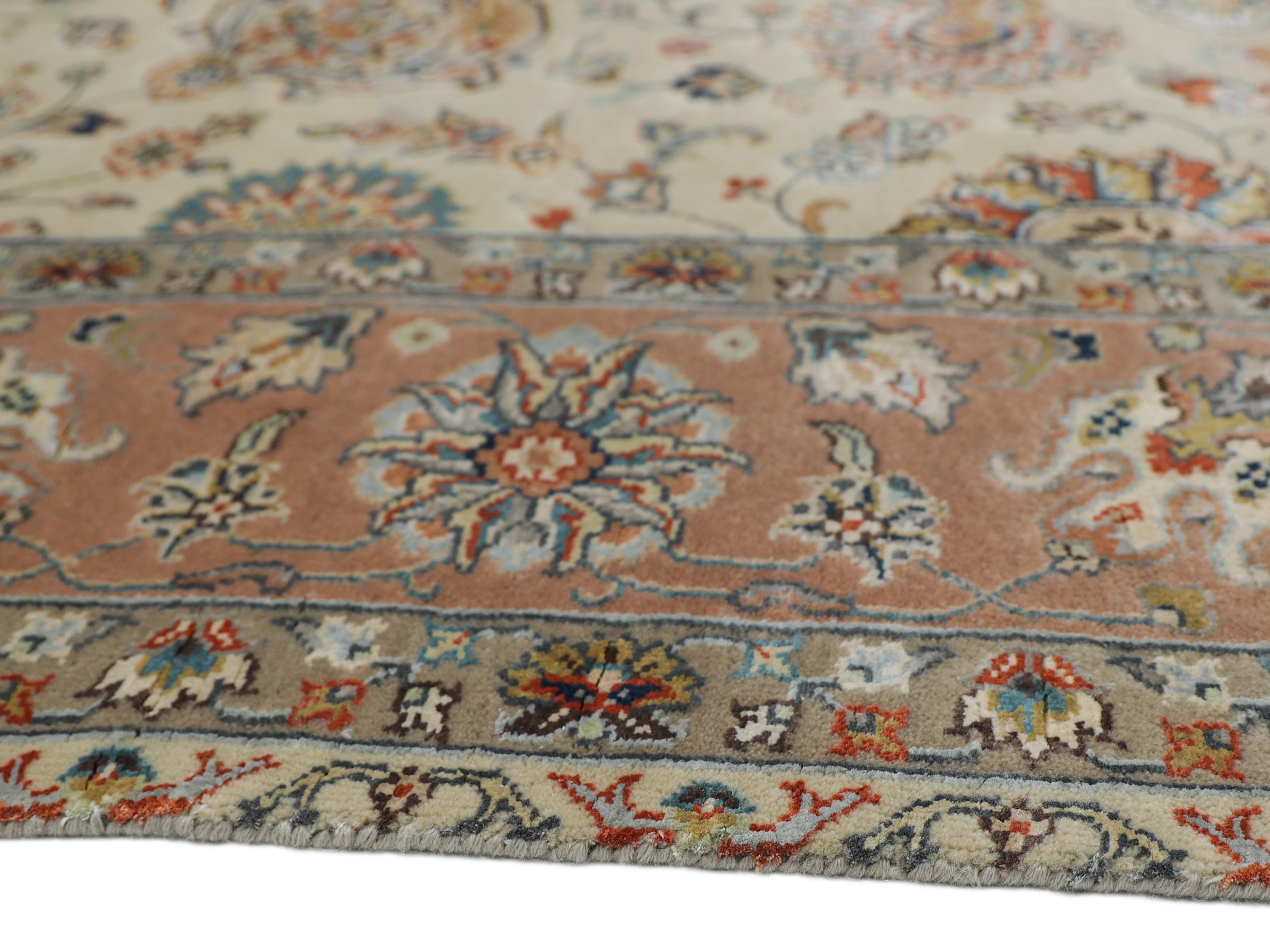 CRAFTED REALM | 8' x 10' FT | 9' x 12' FT | TRADITIONAL RUGS | IVORY-PINK COLOR