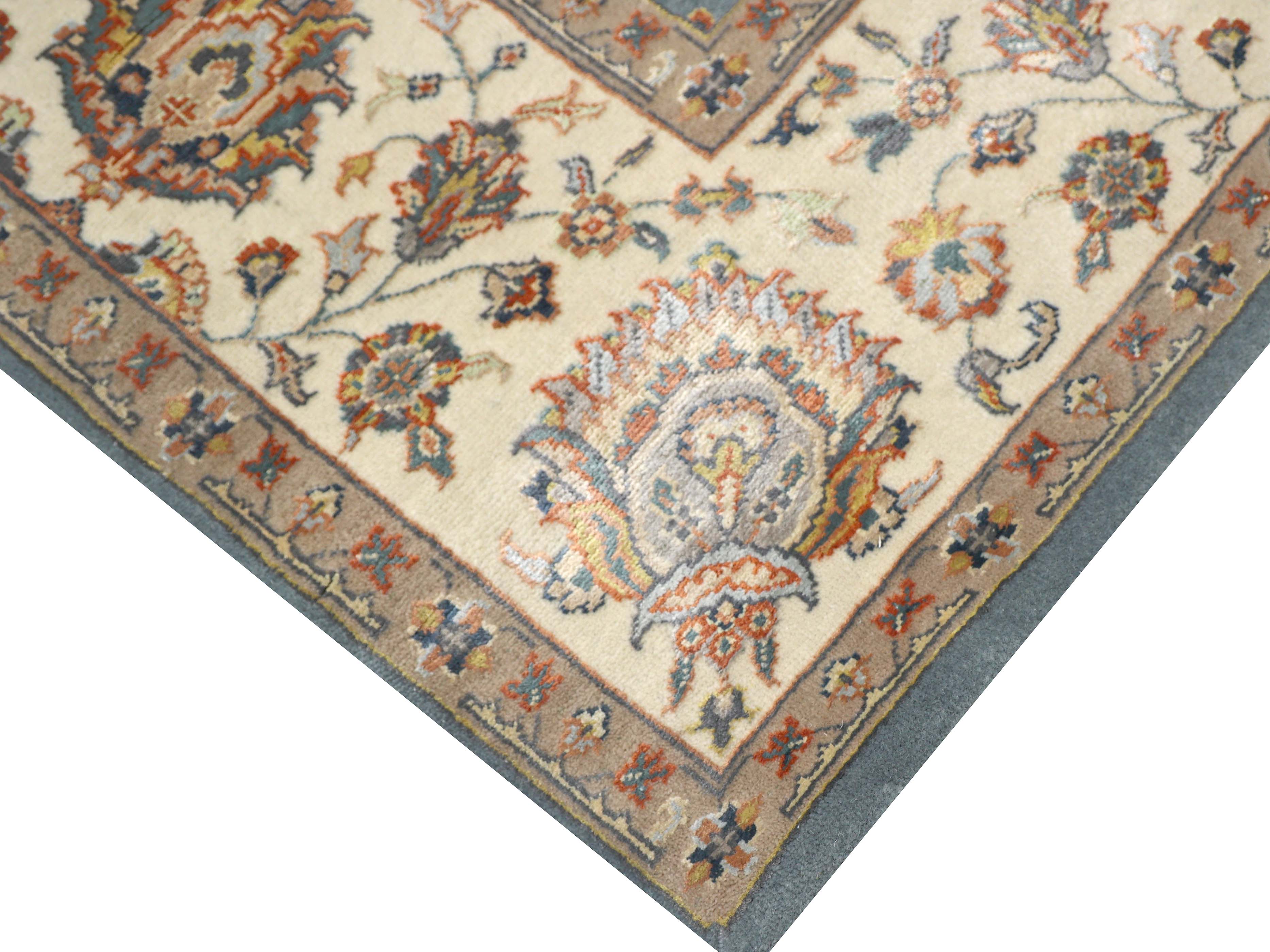 SERENITY | 6' x 9' FT | 8' x 10' FT | 9' x 12' FT | TRADITIONAL RUGS | M.BLUE/IVORY COLOR
