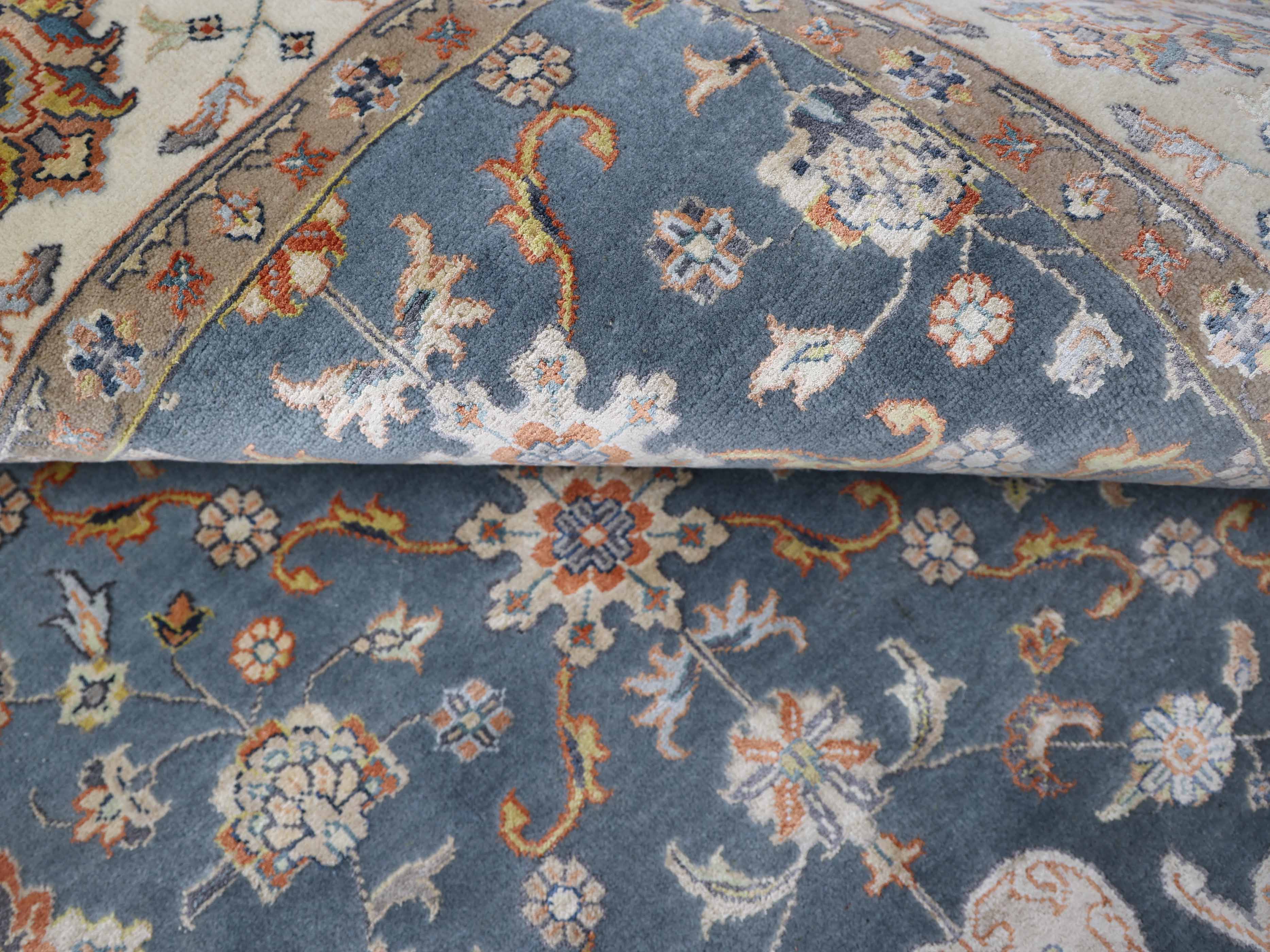 SERENITY | 6' x 9' FT | 8' x 10' FT | 9' x 12' FT | TRADITIONAL RUGS | M.BLUE/IVORY COLOR