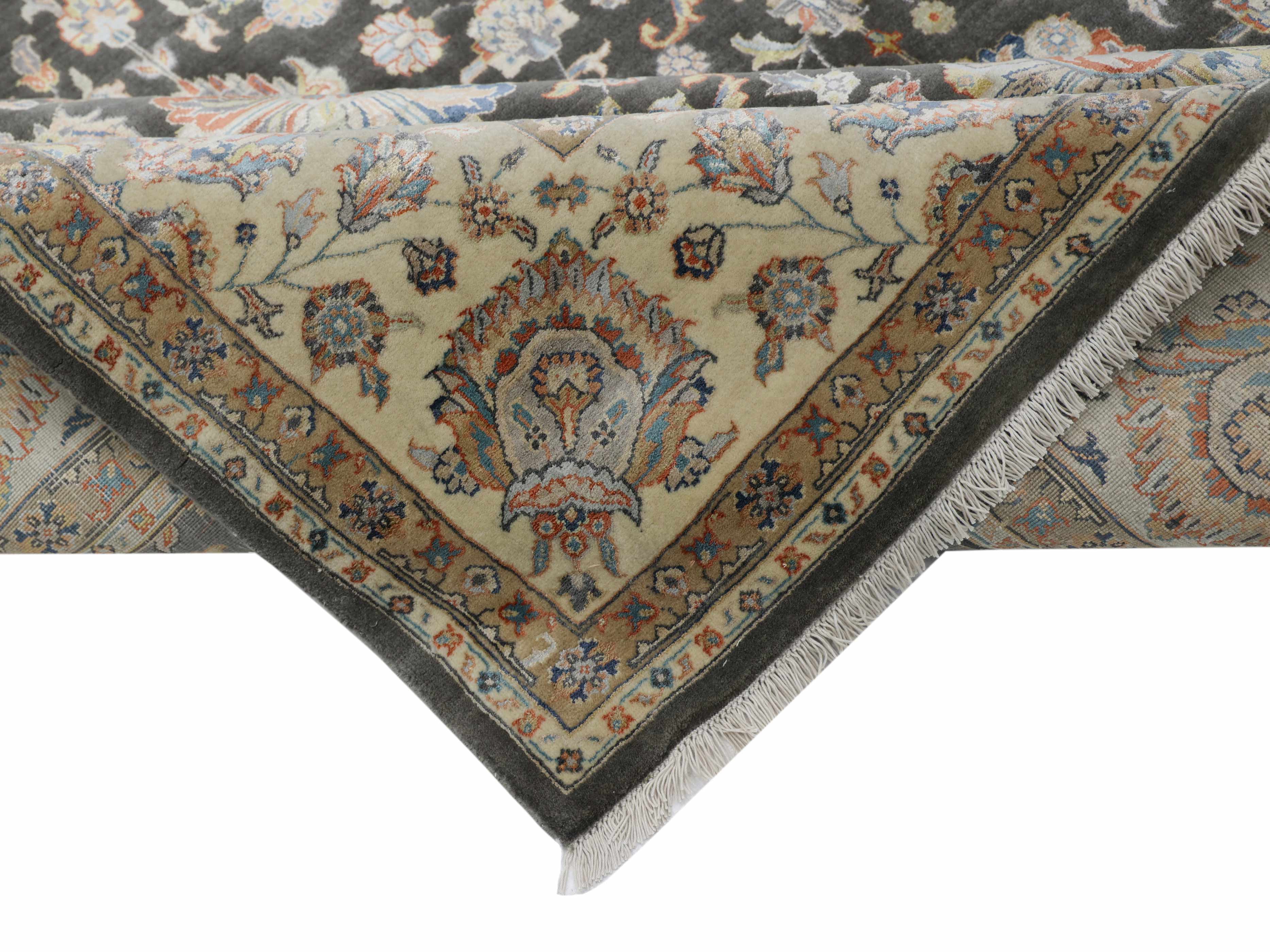 NOIR MAJESTY | 6' x 9' FT | 8' x 10' FT | TRADITIONAL RUGS | GREY - IVORY COLOR
