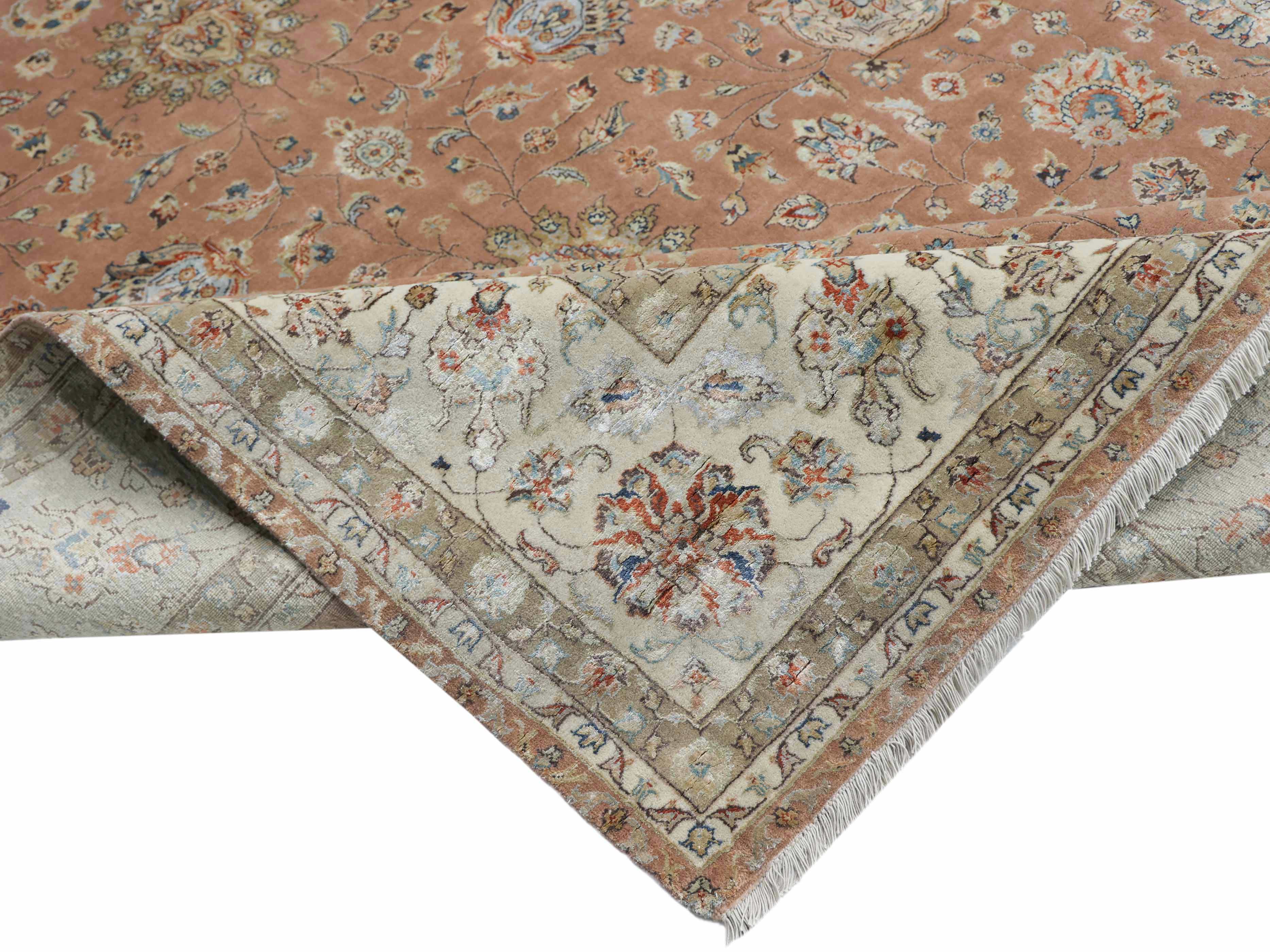 INSCRIBE | 6' x 9' FT | 8' x 10' FT | 9' x 12' FT | TRADITIONAL RUGS | PINK-IVORY COLOR