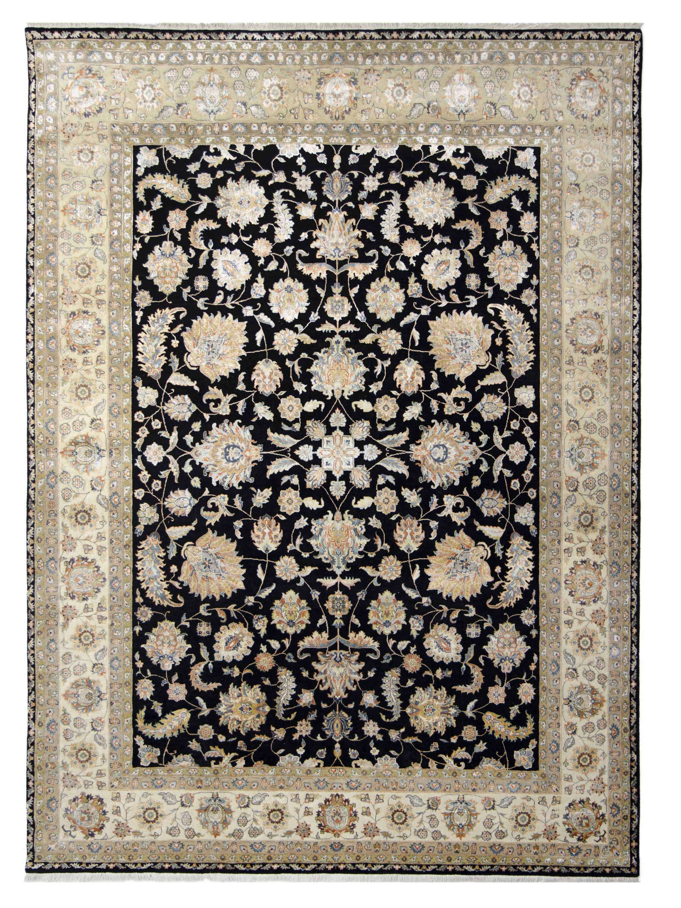 NOORVEIL | 8' x 10' FT | 9' x 12' FT | TRADITIONAL RUGS | BLACK - WHITE COLOR