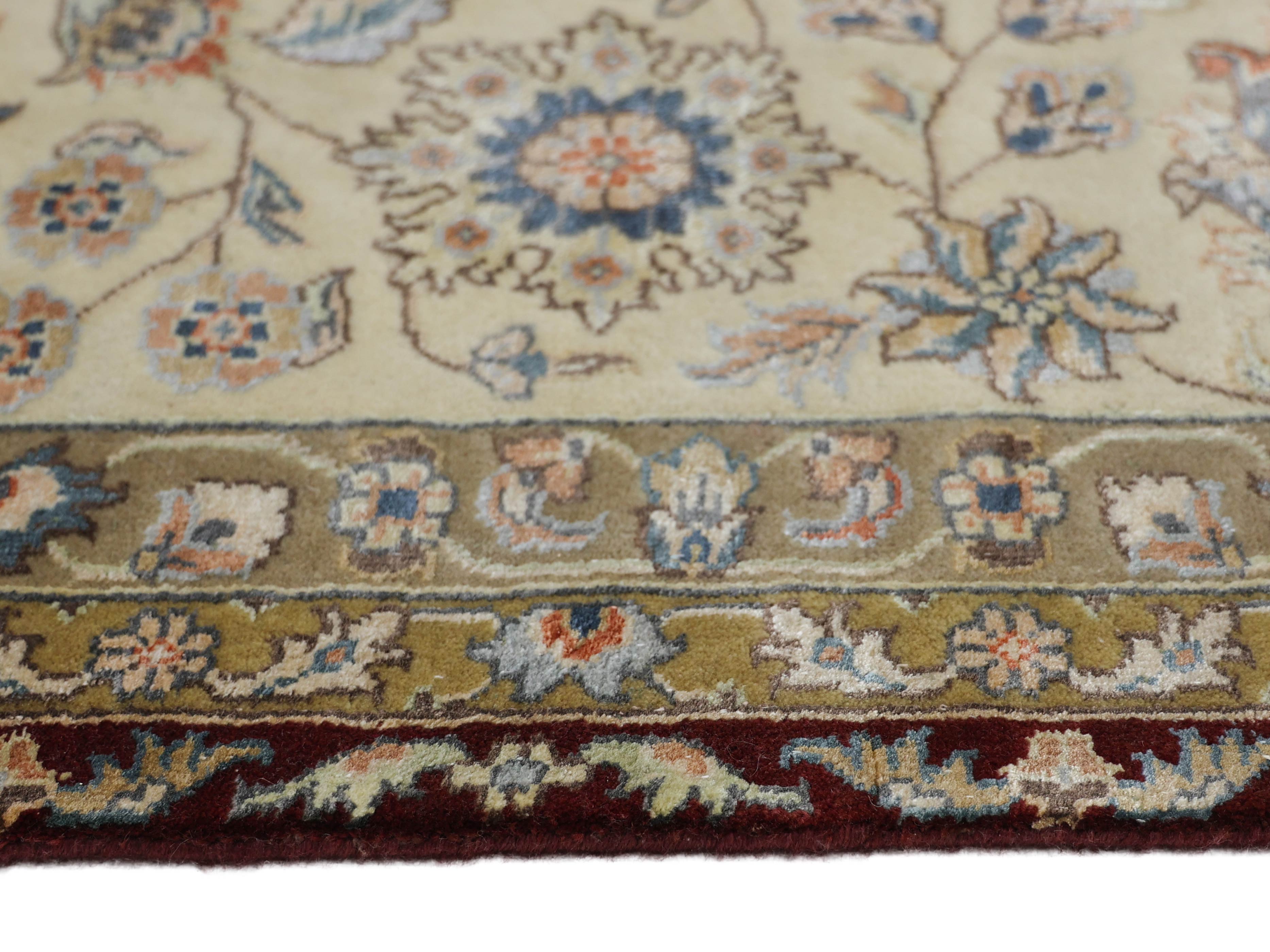 ROYAL FLORENT | 8' x 10' FT | 9' x 12' FT | TRADITIONAL RUGS | MAROON - IVORY COLOR