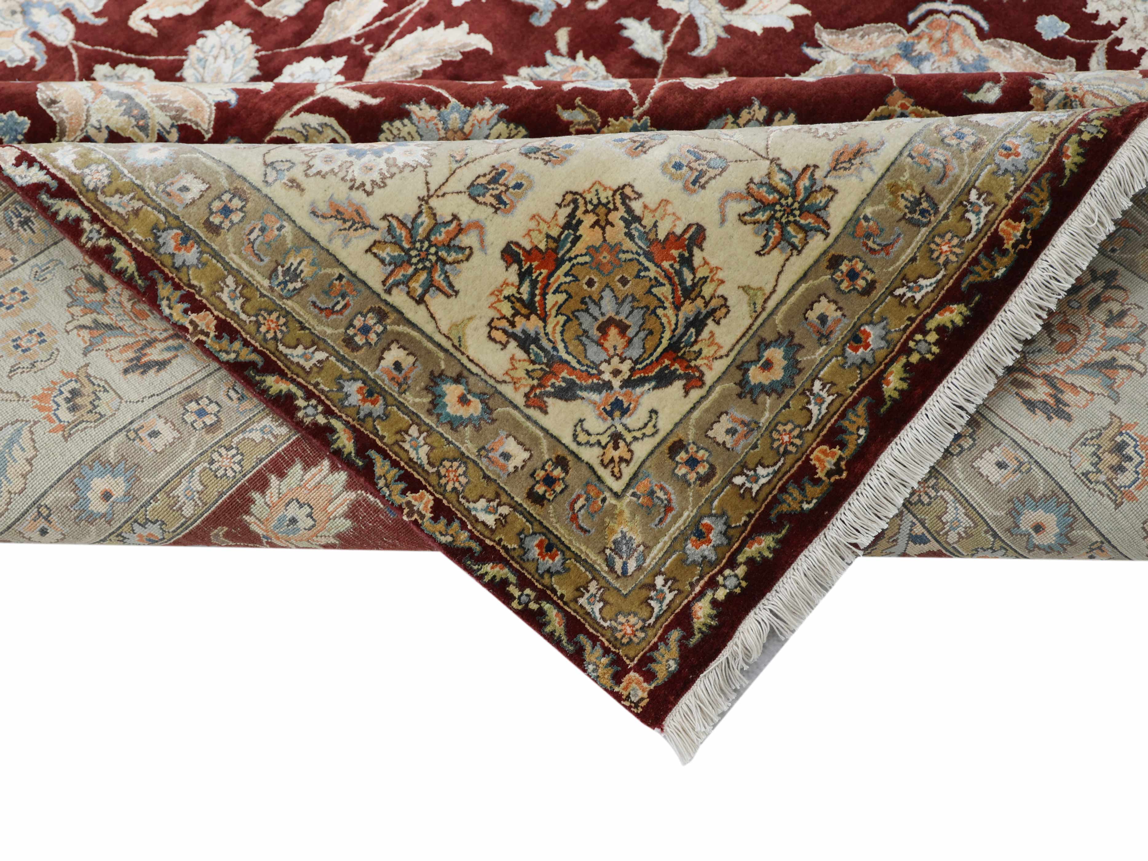ROYAL FLORENT | 8' x 10' FT | 9' x 12' FT | TRADITIONAL RUGS | MAROON - IVORY COLOR