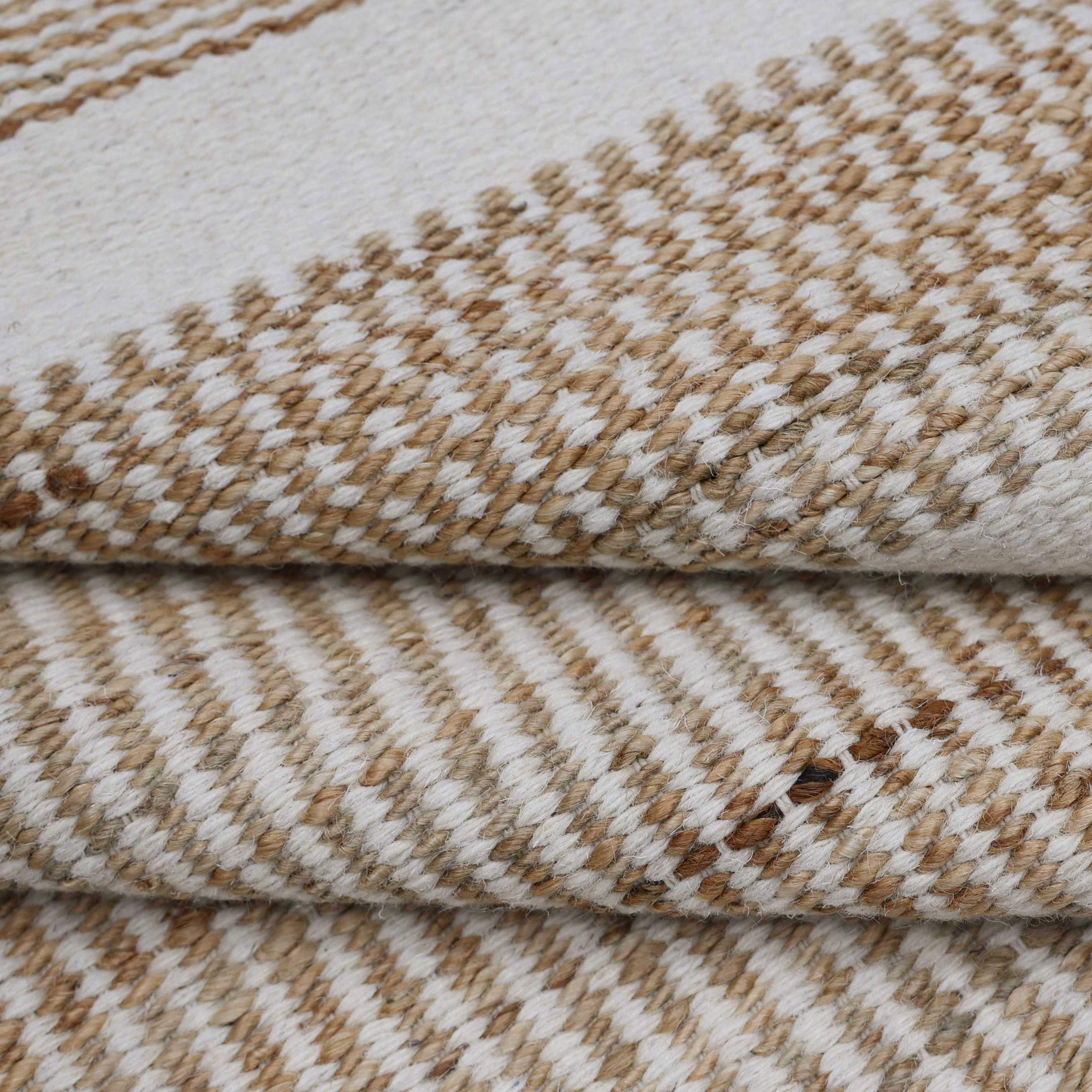 GEOMORA | 6'6" x 10' FT | MODERN RUGS | BEIGE - BROWN COLOR