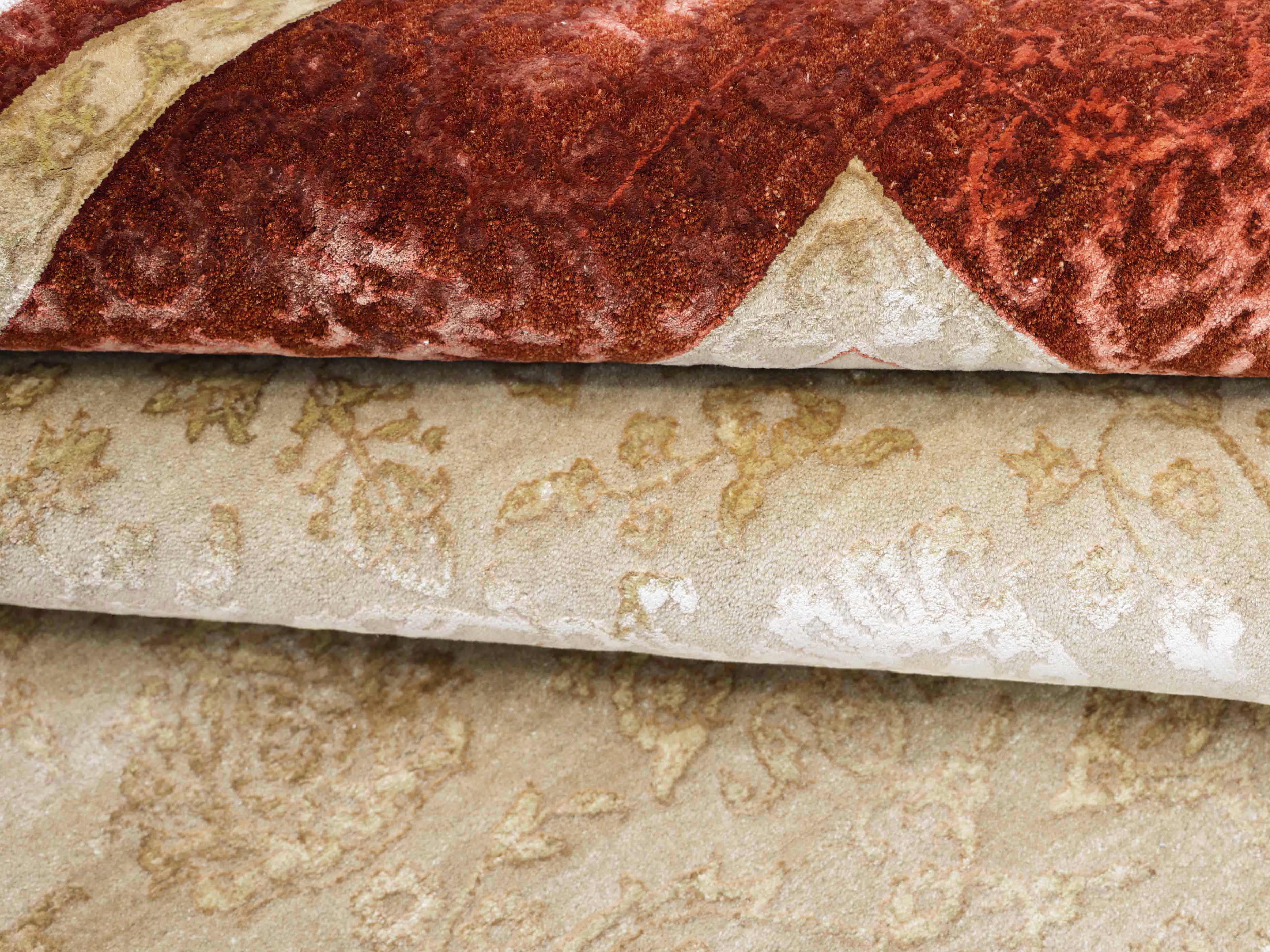 SULTANA | 6' x 9' FT | TRADITIONAL RUGS | BEIGE - RUST COLOR