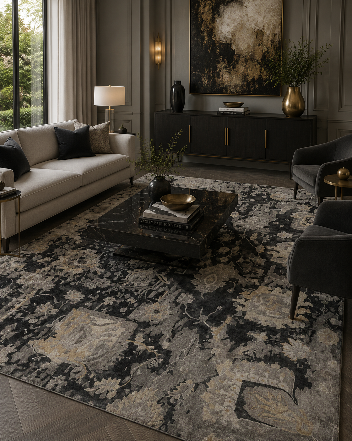 ZARI TWILIGHT | 6' x 9' FT | 8' x 10' FT | TRADITIONAL RUGS | MULTI COLOR