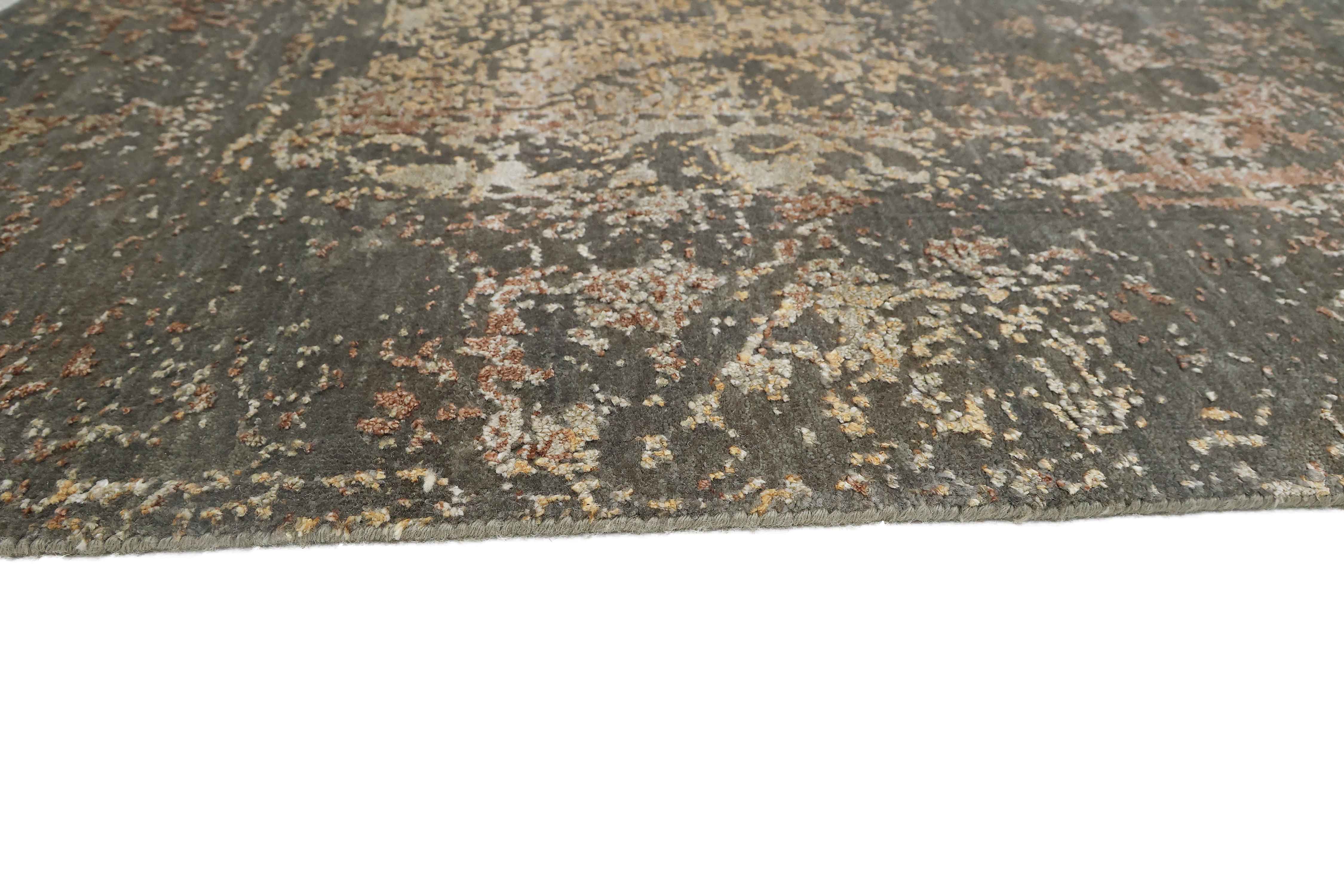 ADRIAN | 8' x 10' FT  | TRADITIONAL RUGS | GREY/RUST COLOR