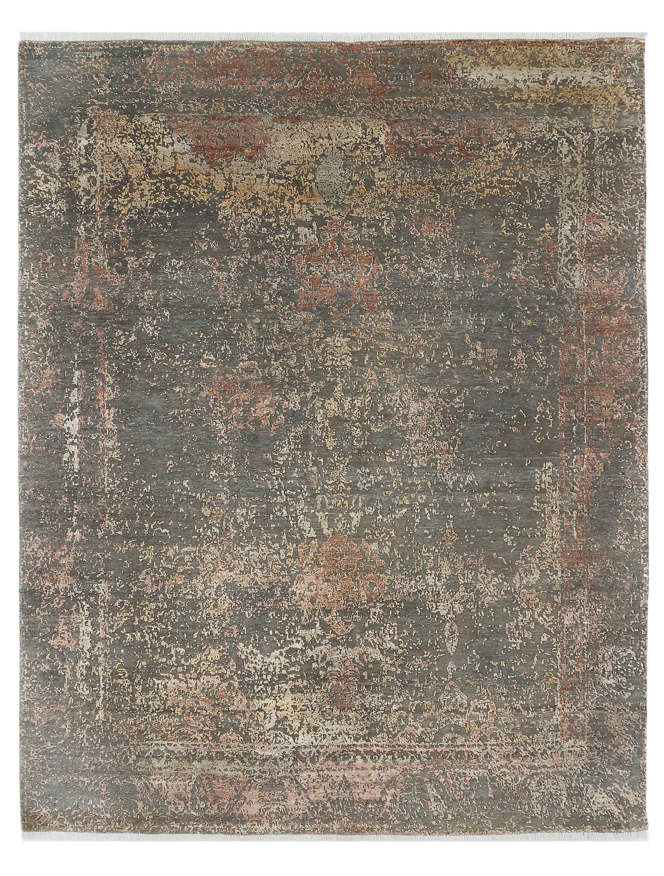 ADRIAN | 8' x 10' FT  | TRADITIONAL RUGS | GREY/RUST COLOR