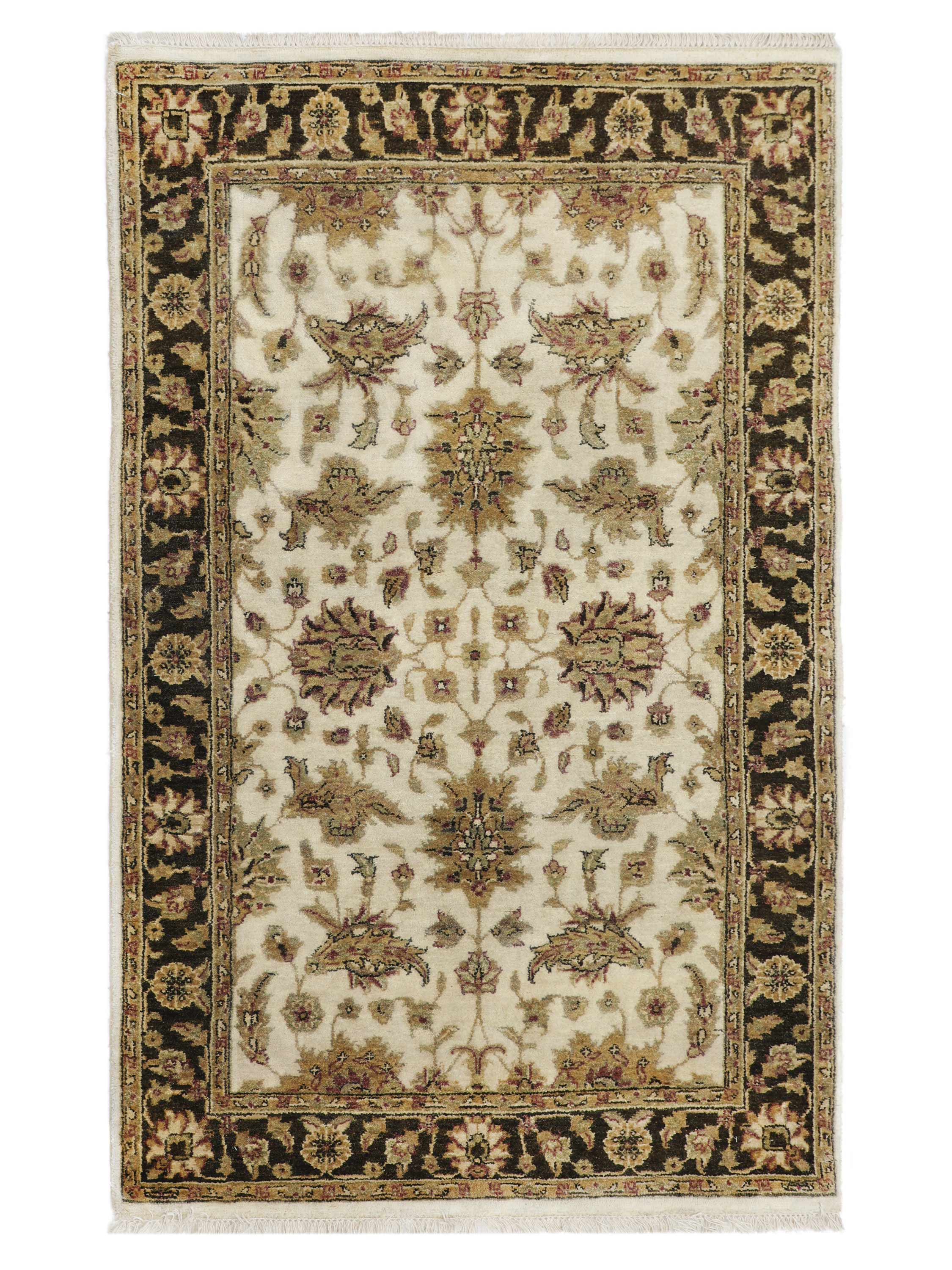 SALEM | 4' x 6' FT | TRADITIONAL RUGS | IVORY/BROWN