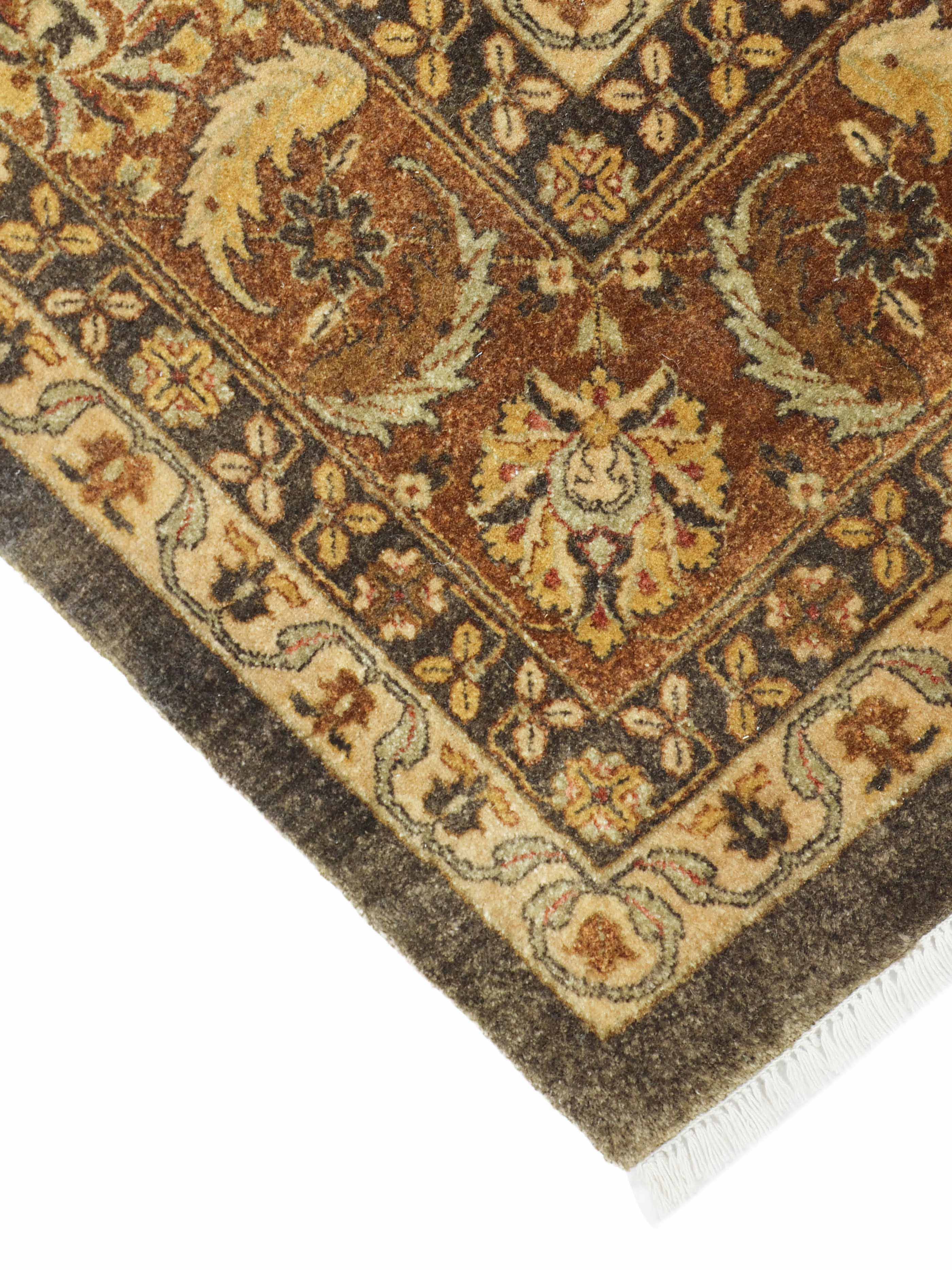 VENEER | 8'6" x 11'6" FT | TRADITIONAL RUGS | BROWN-RUST COLOR