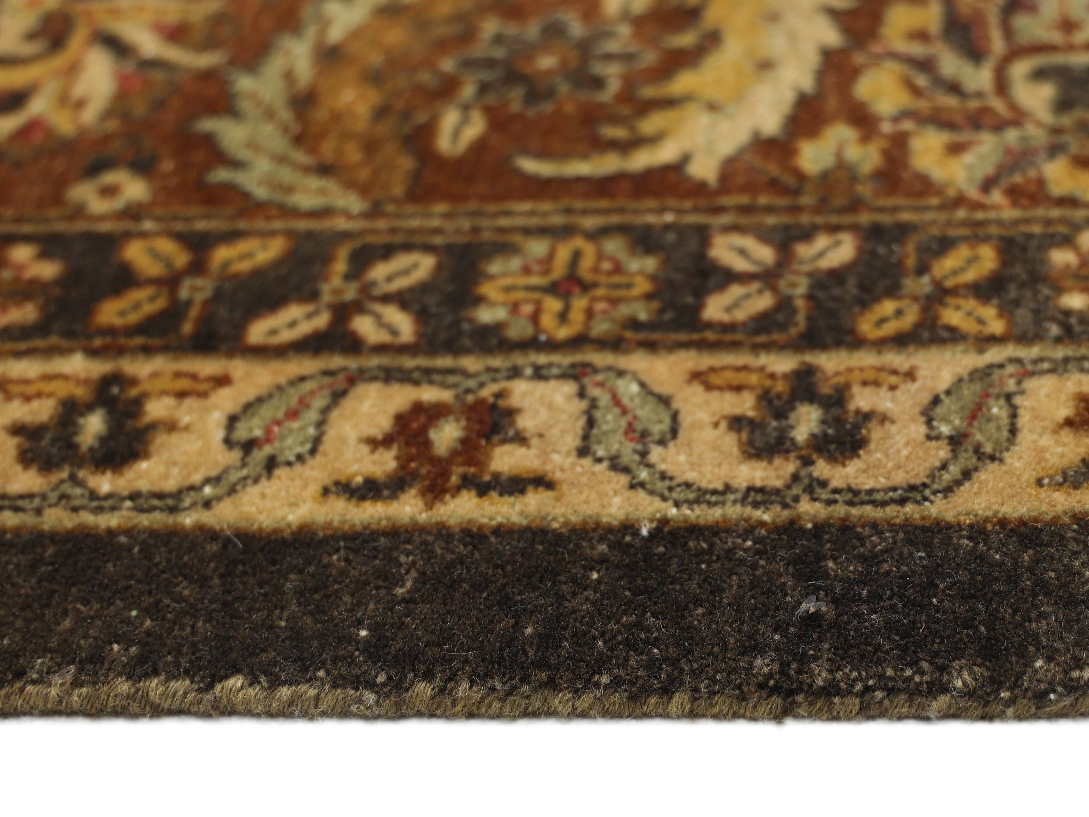 VENEER | 8'6" x 11'6" FT | TRADITIONAL RUGS | BROWN-RUST COLOR