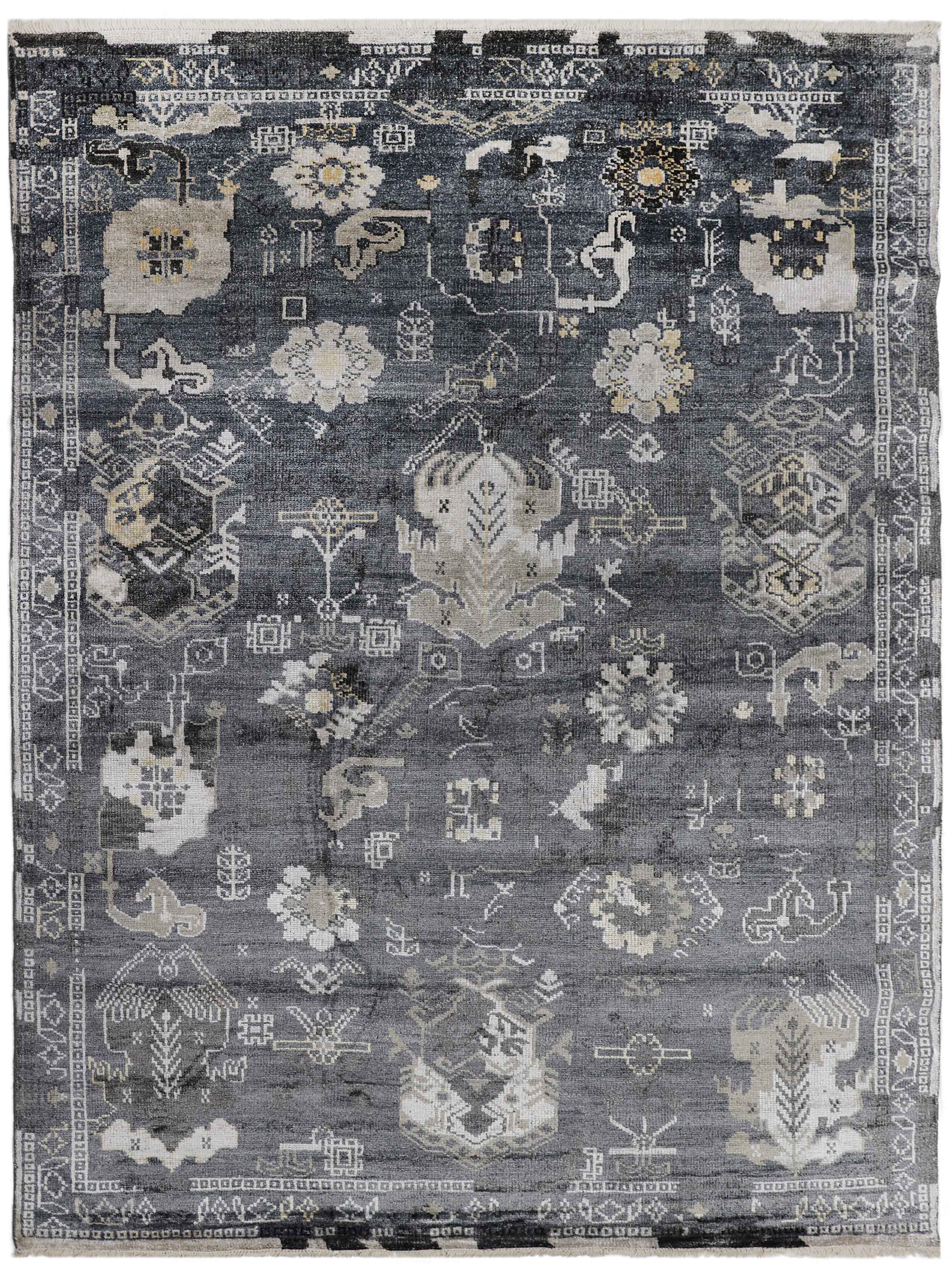 DECANNI | 8' x 10' FT | TRADITIONAL RUGS | DK GREY COLOR