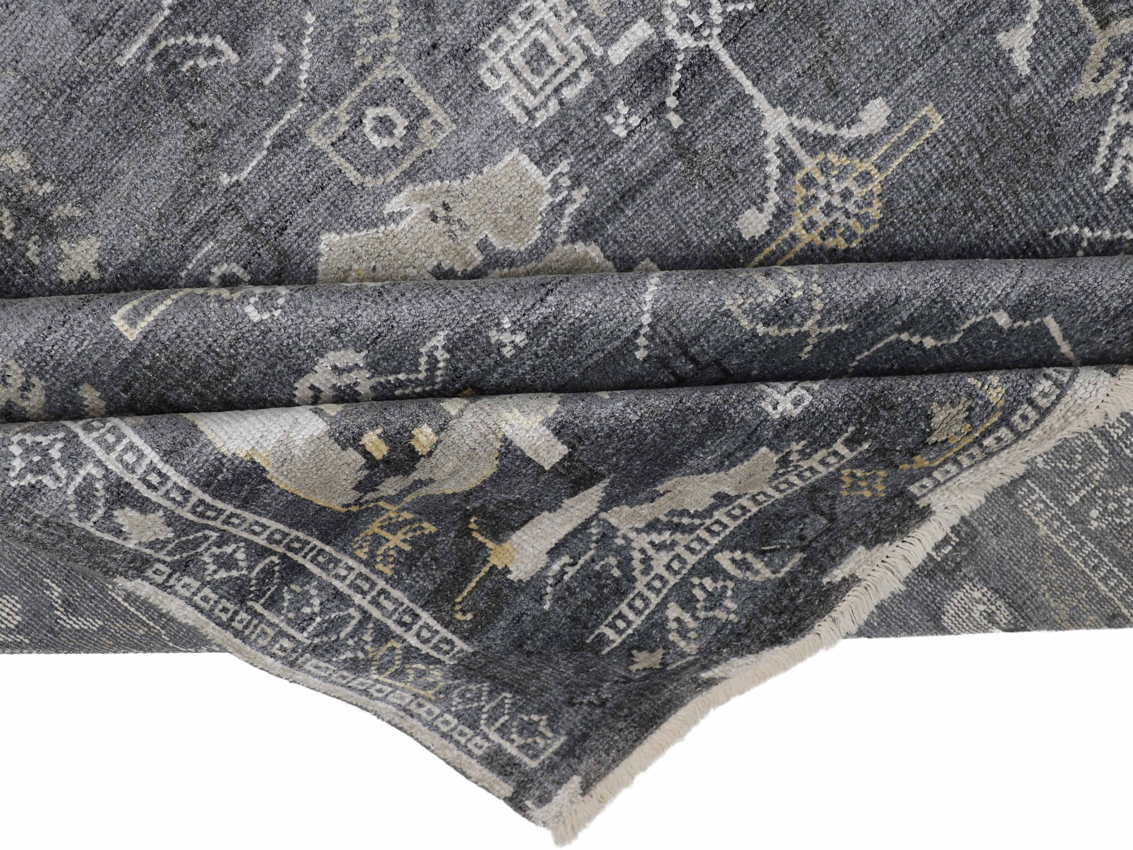 DECANNI | 8' x 10' FT | TRADITIONAL RUGS | DK GREY COLOR