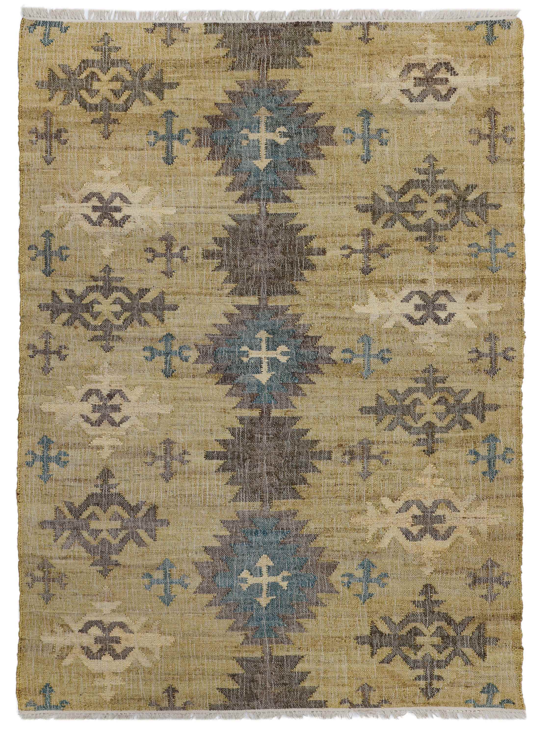 QUADRA | 5'5" x 7'3" FT | MODERN RUGS | GOLD COLOR