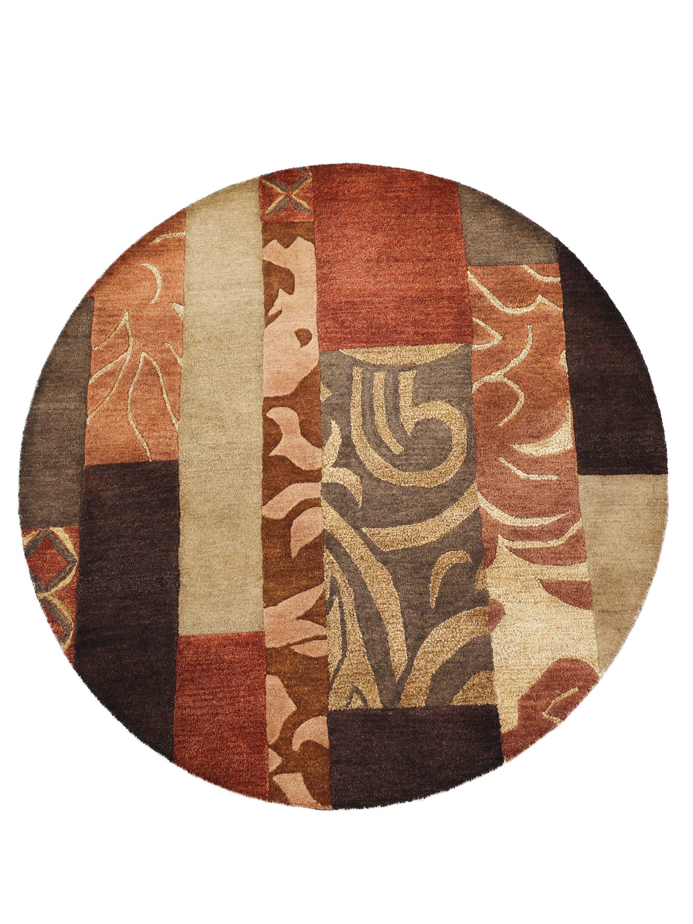 TEXTUS | 5' FT ROUND | MODERN RUGS | MULTI COLOR