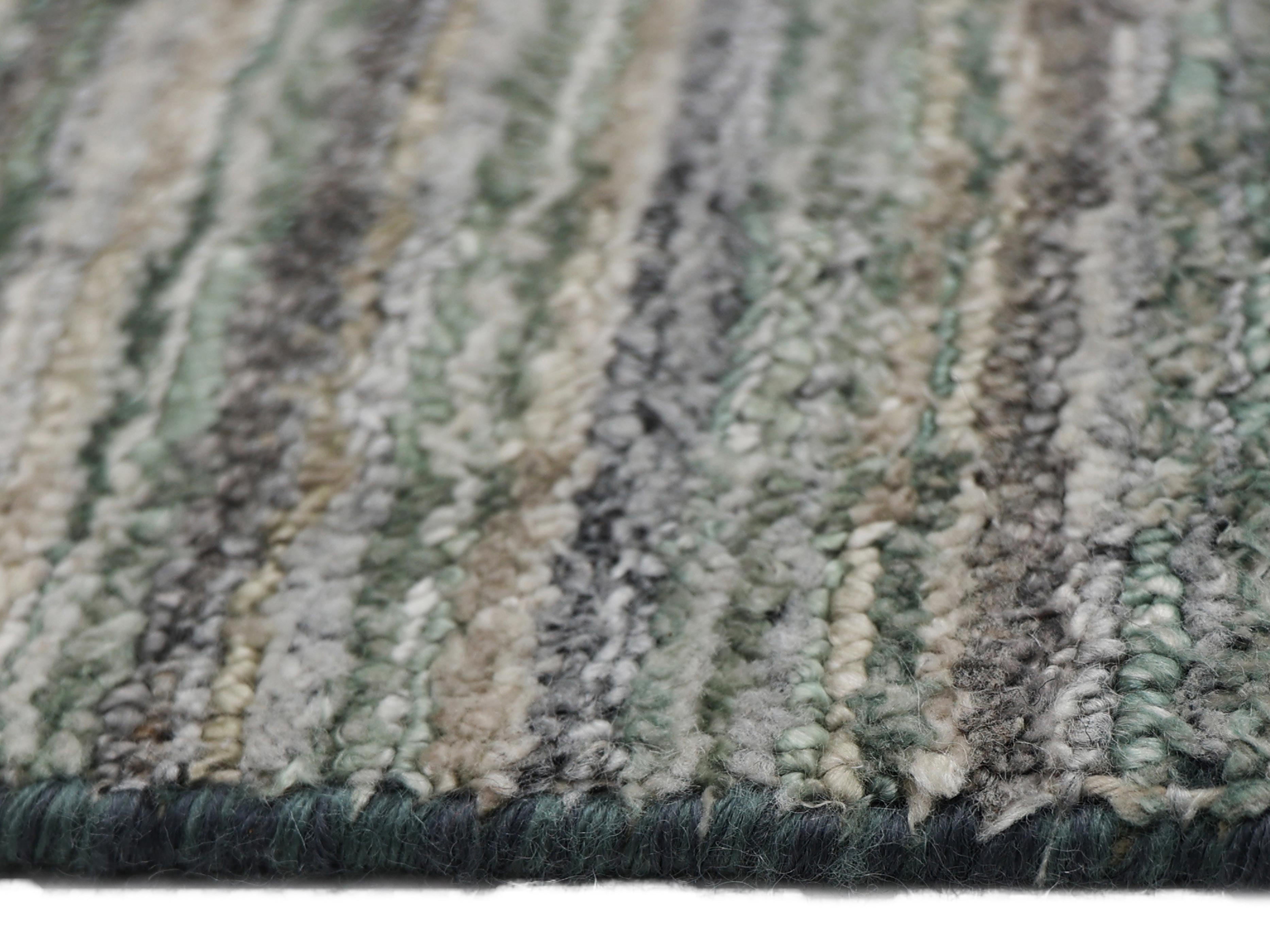 CLEMENT | 5'6" x 8' FT | MODERN RUGS | GREEN COLOR