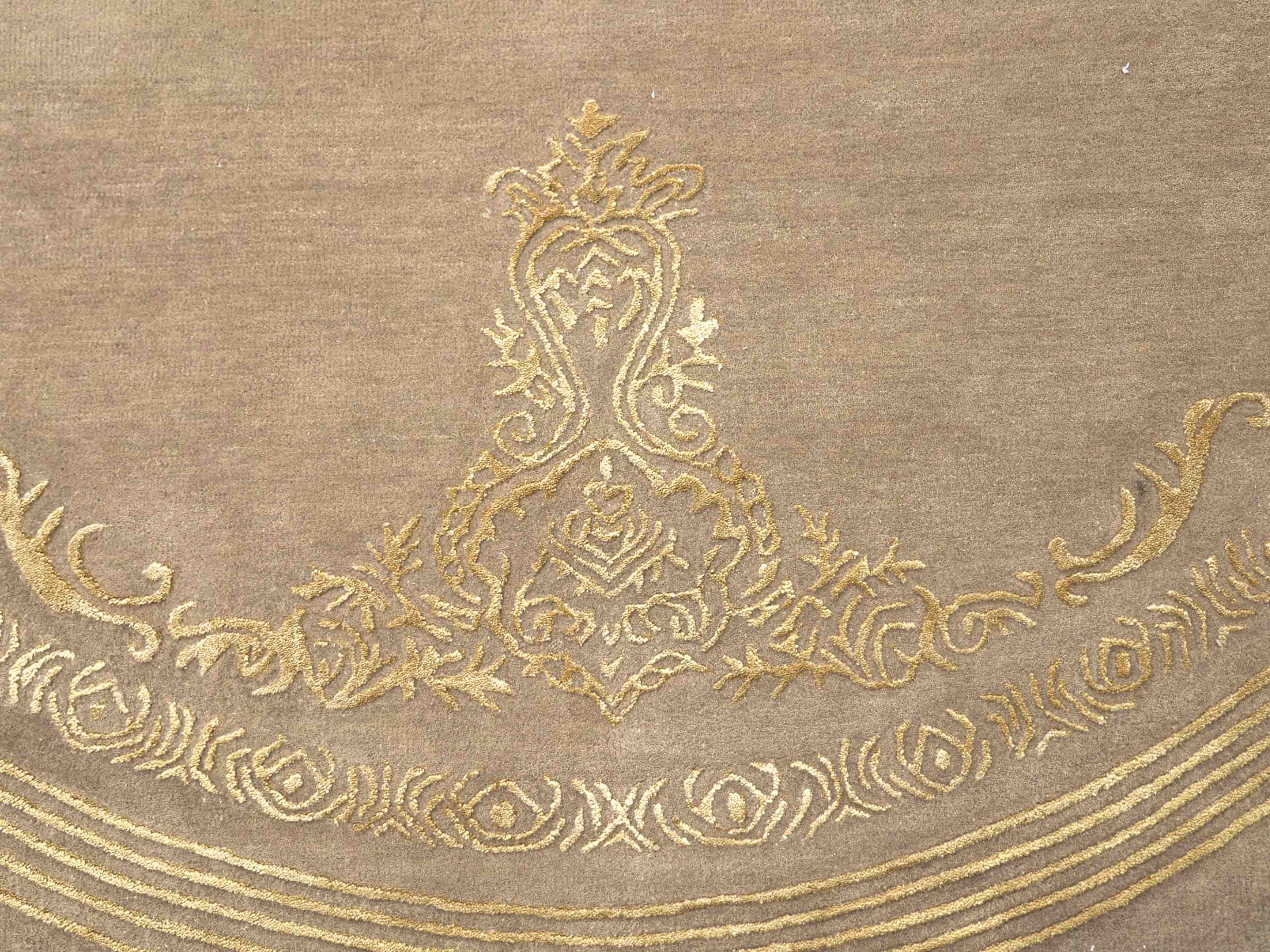 KESENIAN | 8' FT ROUND | TRADITIONAL RUGS | BEIGE COLOR