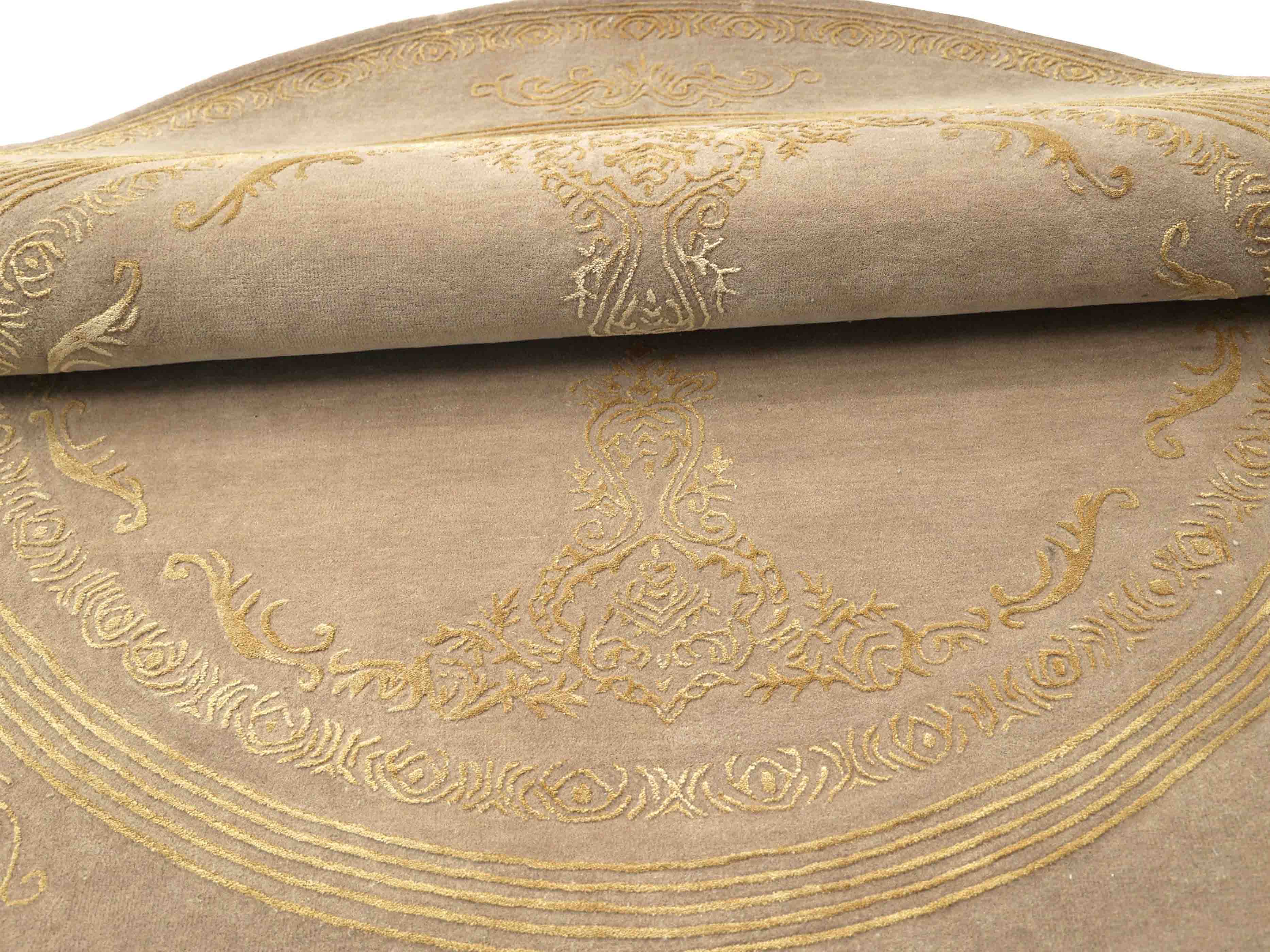 KESENIAN | 8' FT ROUND | TRADITIONAL RUGS | BEIGE COLOR