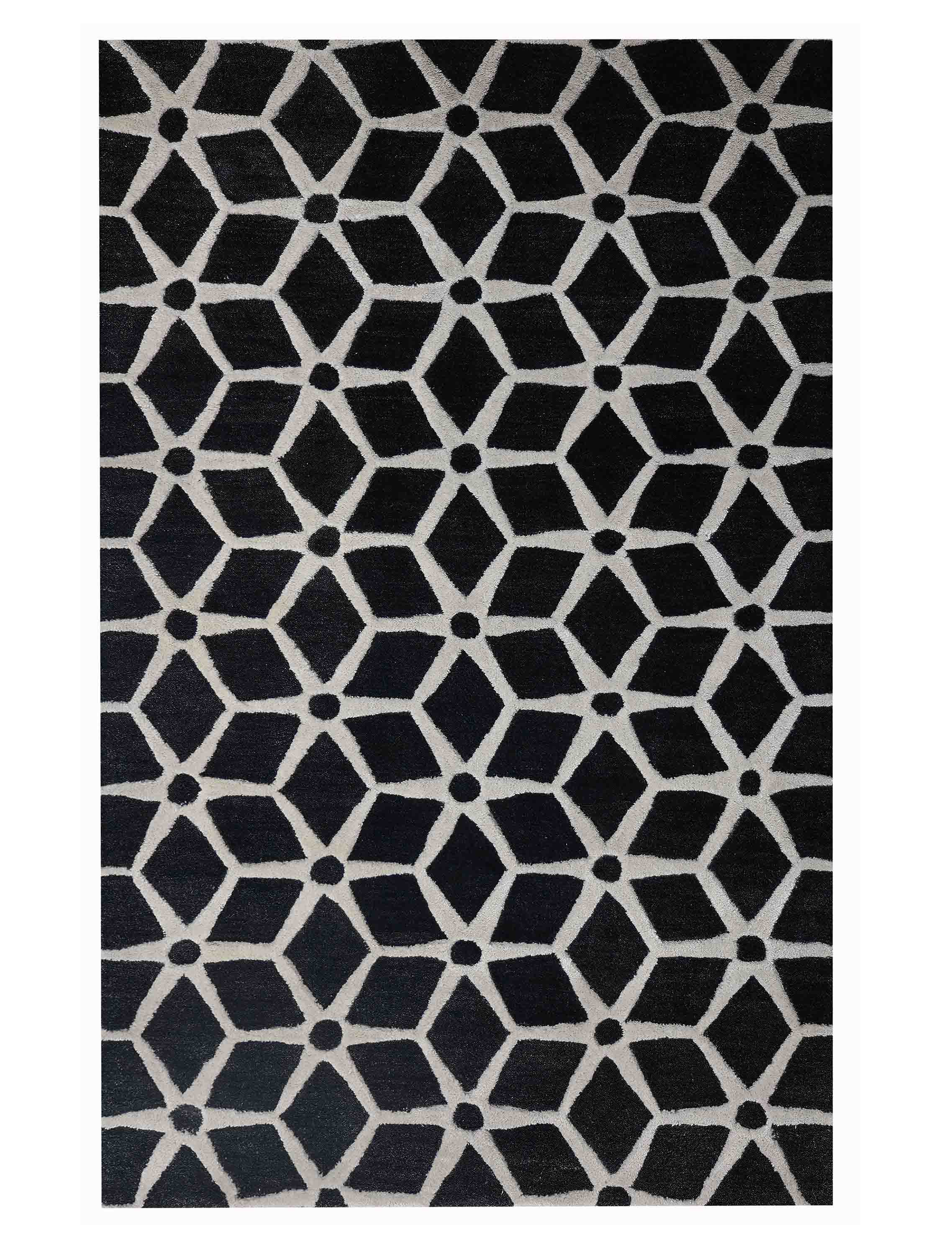 DAPPLE | 3' x 5' FT | MODERN RUGS | BLACK/WHITE