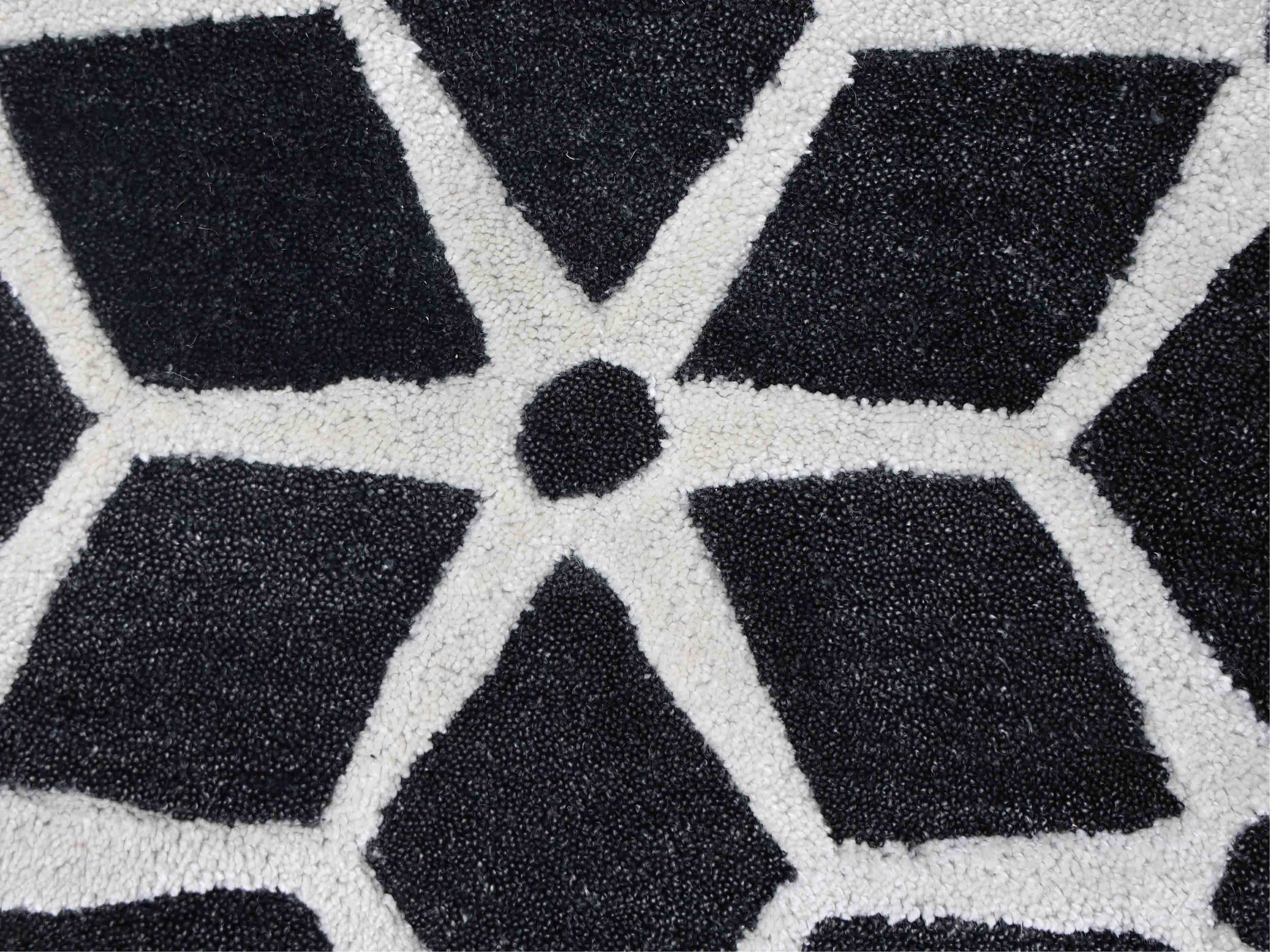 DAPPLE | 3' x 5' FT | MODERN RUGS | BLACK/WHITE