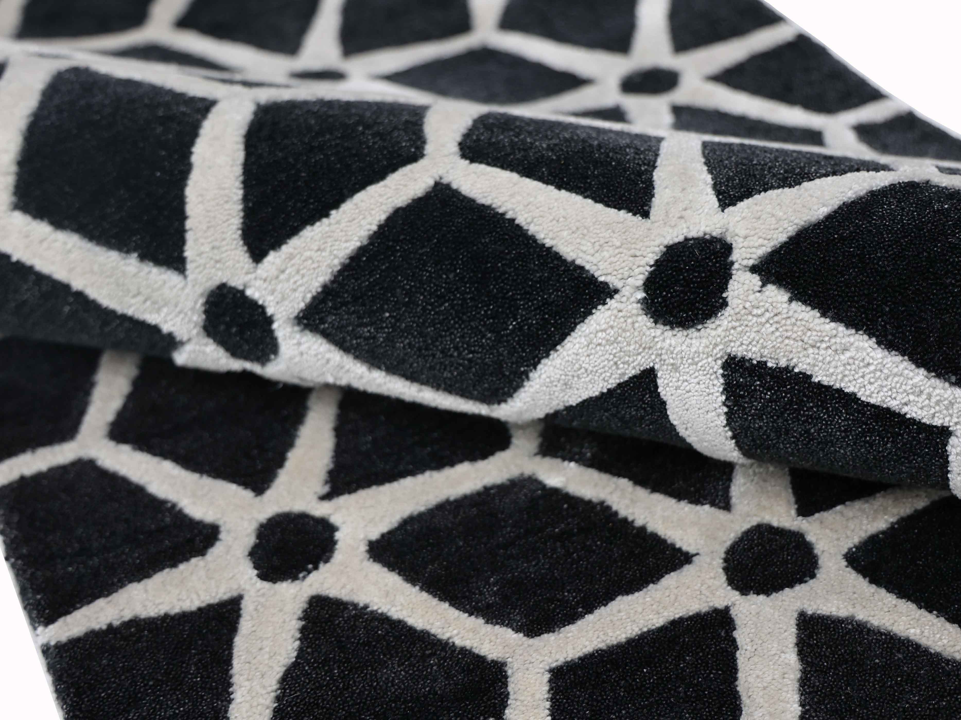 DAPPLE | 3' x 5' FT | MODERN RUGS | BLACK/WHITE