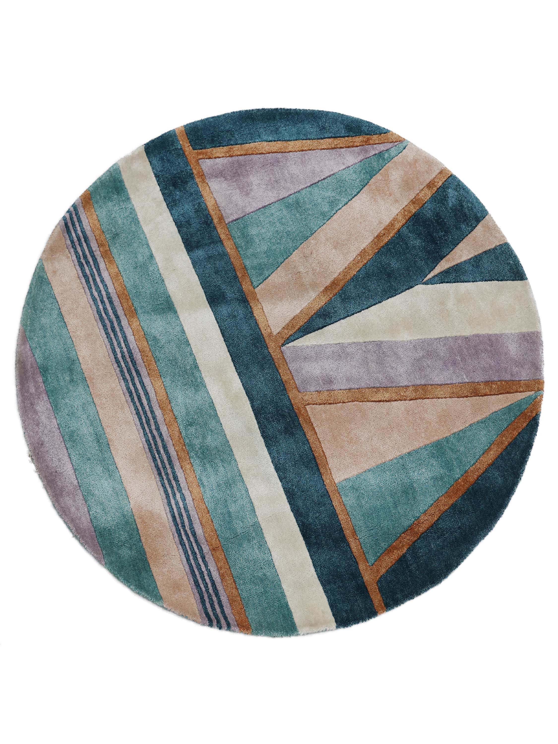 BENSEN | 4' FT ROUND | MODERN RUGS | MULTI COLOR