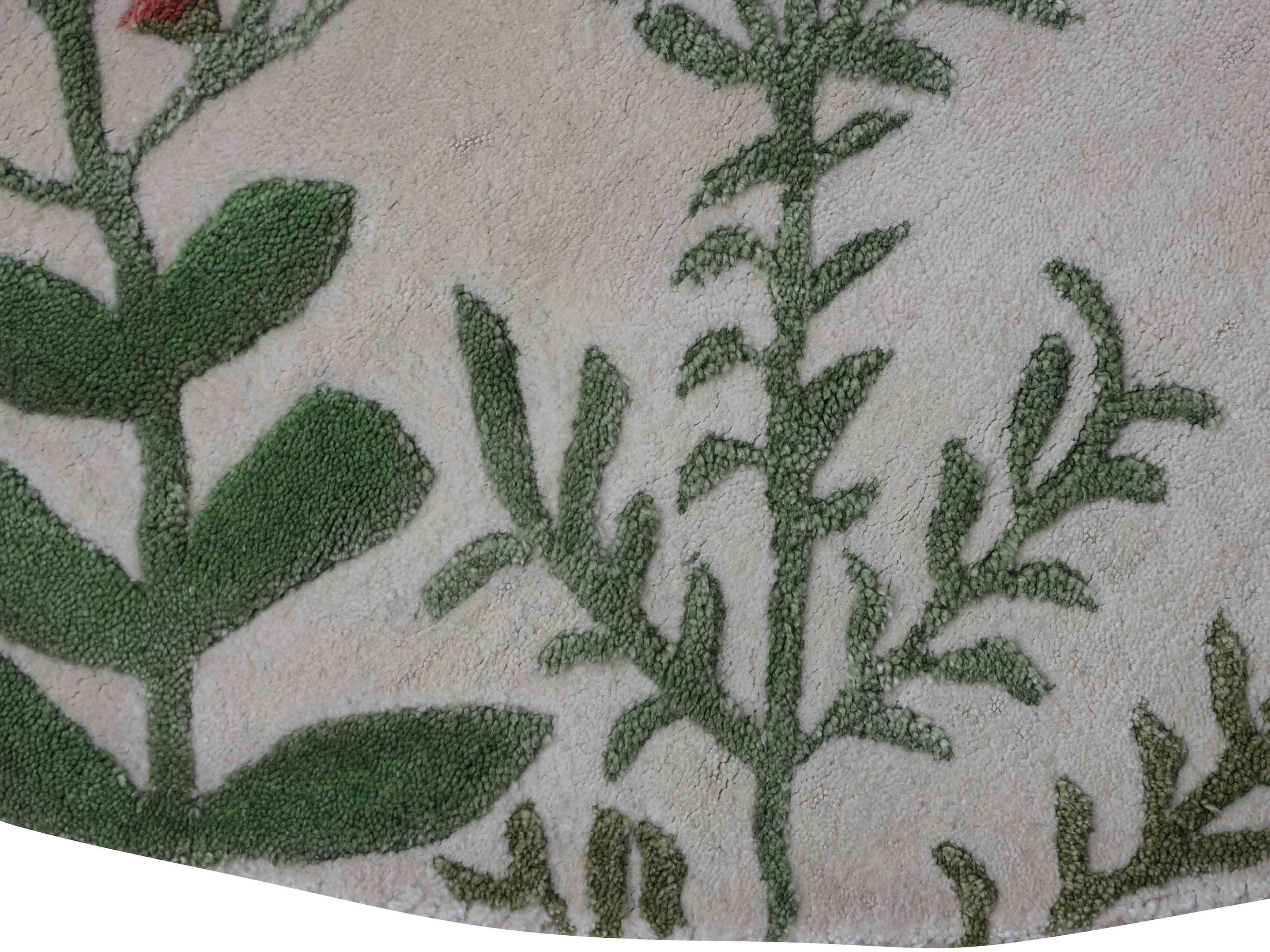 BOTANICAL | 5' FT ROUND | MODERN RUGS | MULTI COLOR