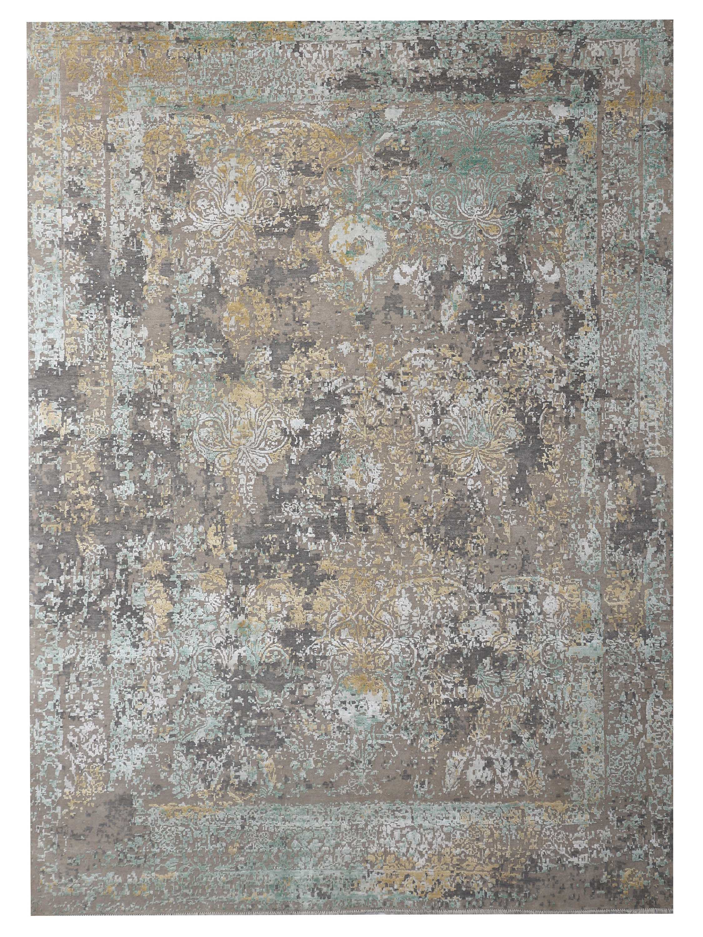 SINZAWL | 8' x 10' FT  | TRADITIONAL RUGS | GREEN/GOLD COLOR