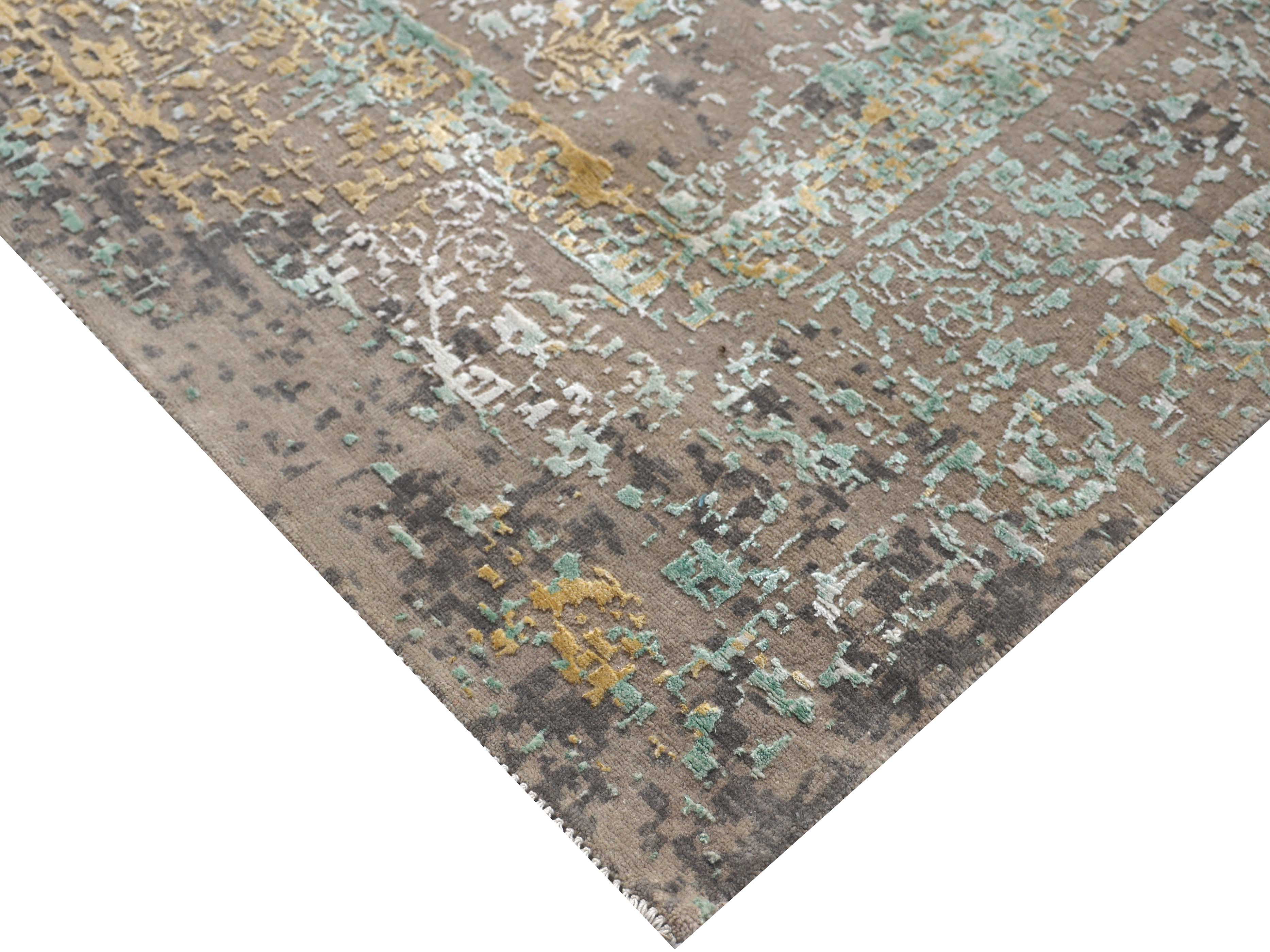SINZAWL | 8' x 10' FT  | TRADITIONAL RUGS | GREEN/GOLD COLOR