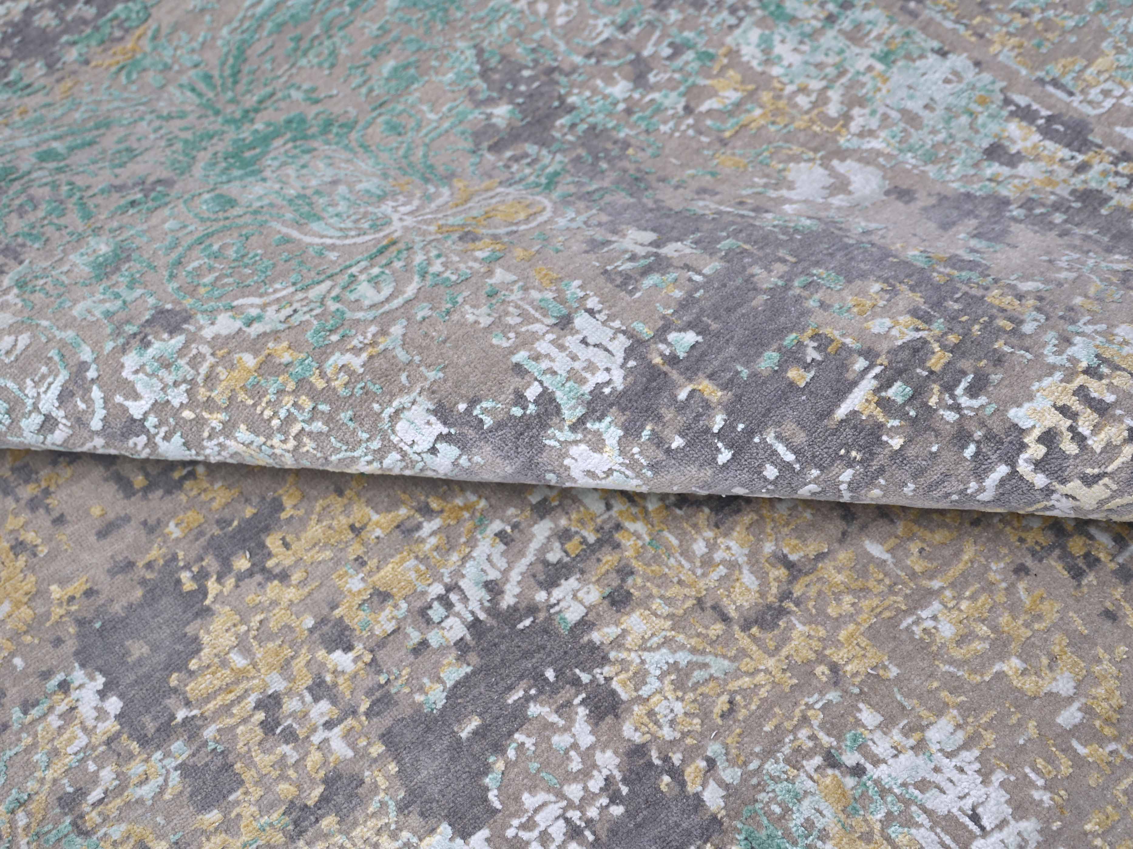 SINZAWL | 8' x 10' FT  | TRADITIONAL RUGS | GREEN/GOLD COLOR