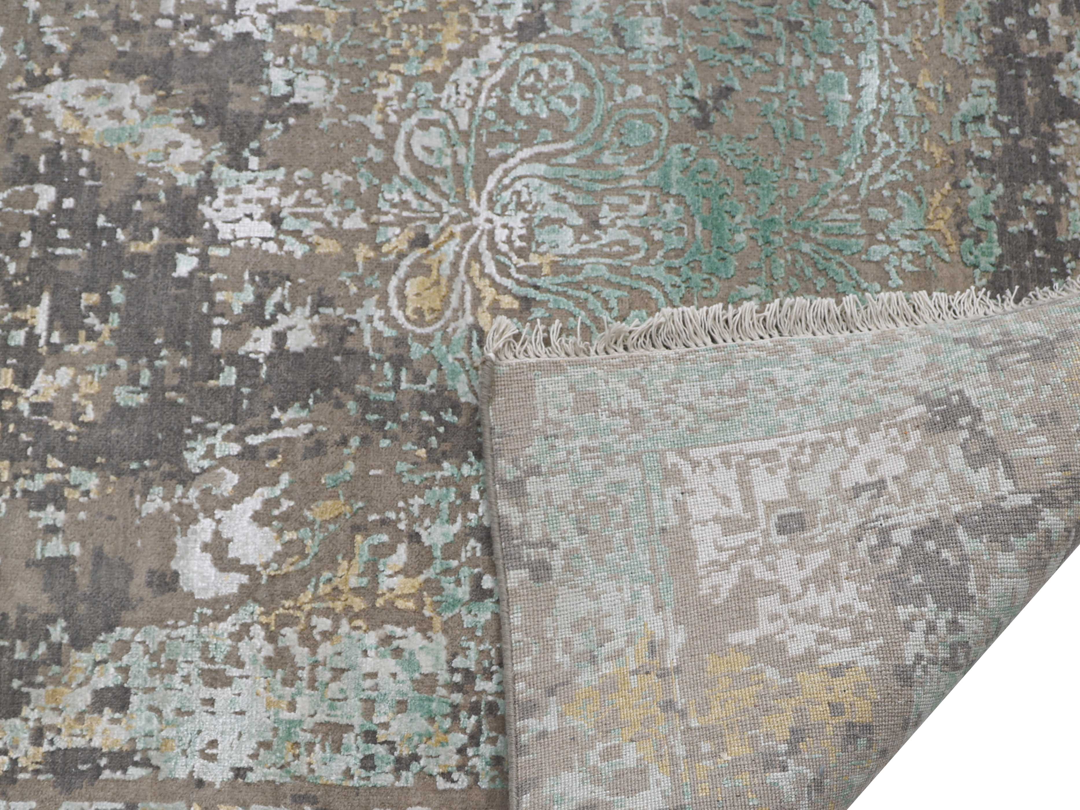SINZAWL | 8' x 10' FT  | TRADITIONAL RUGS | GREEN/GOLD COLOR