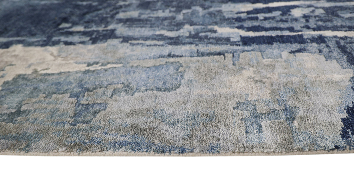 TANGLE | 8' x 10' FT | MODERN RUGS | IVORY/ DK BLUE COLOR