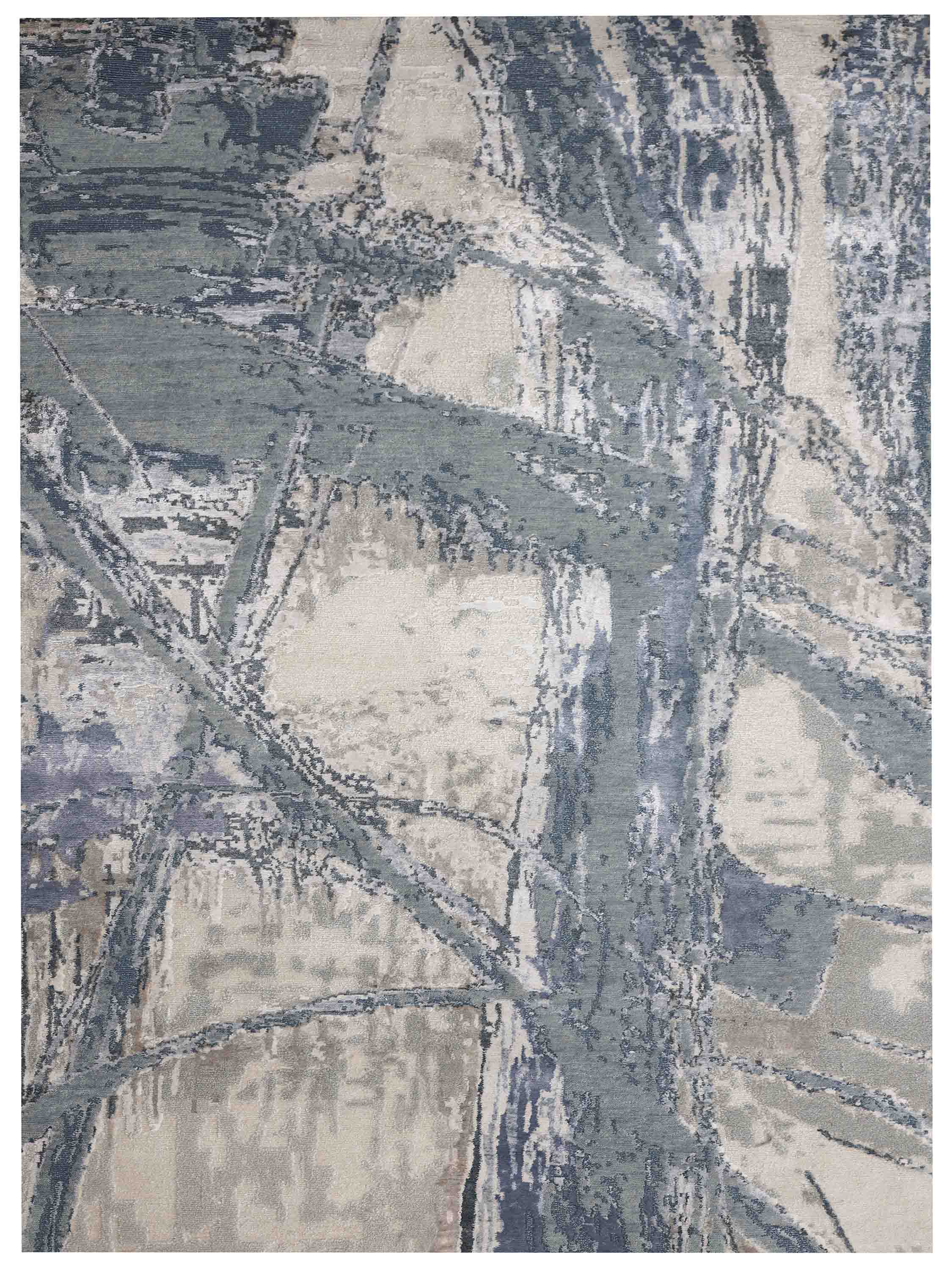 PHIARJAWL | 8' x 10' FT | MODERN RUGS | IVORY/BLUE COLOR