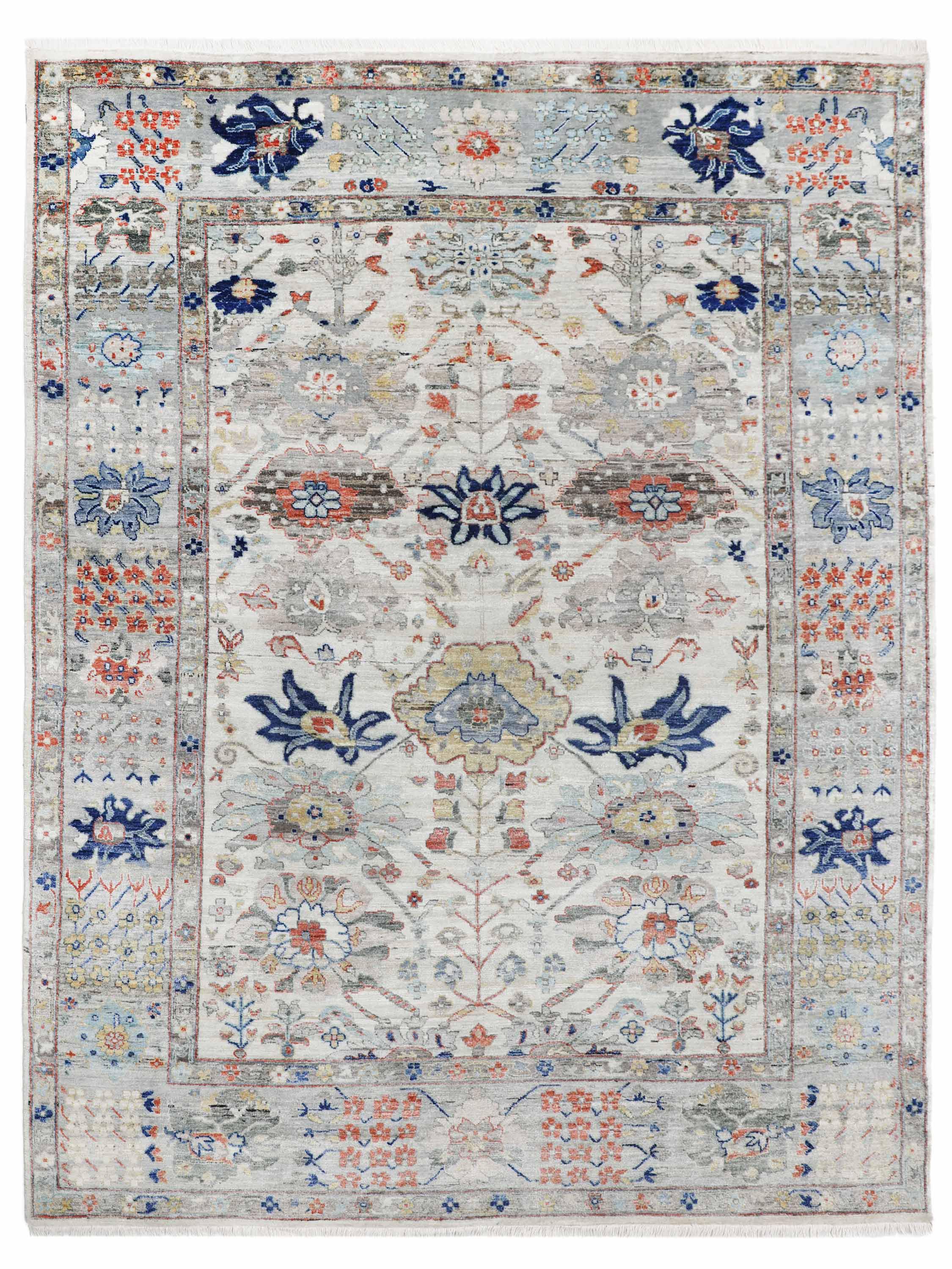 SWAN | 8' x 10' FT | TRADITIONAL RUGS | IVORY - MULTI COLOR