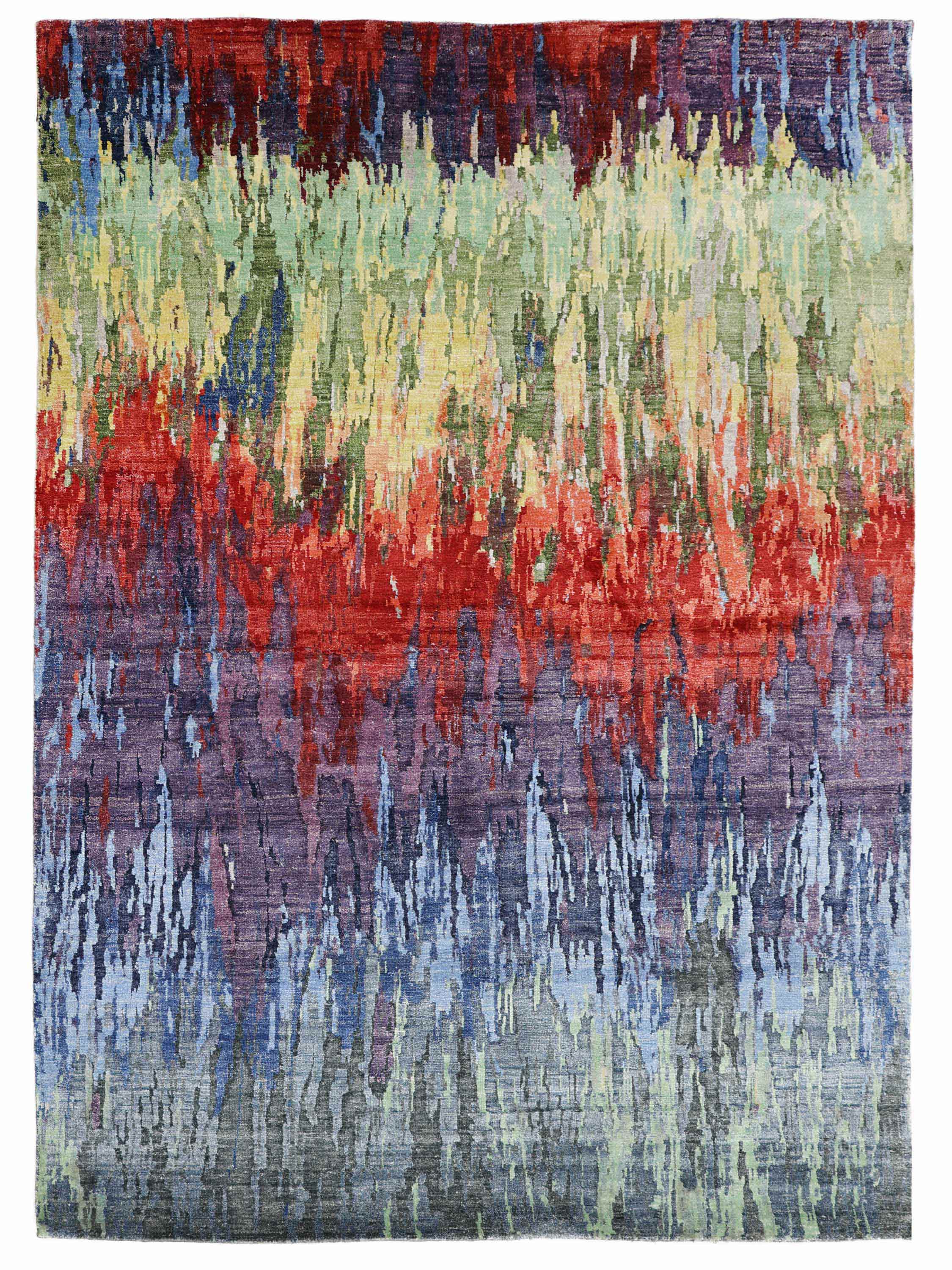 HUMAKONE | 5'6" x 8' FT | MODERN RUGS | MULTI COLOR