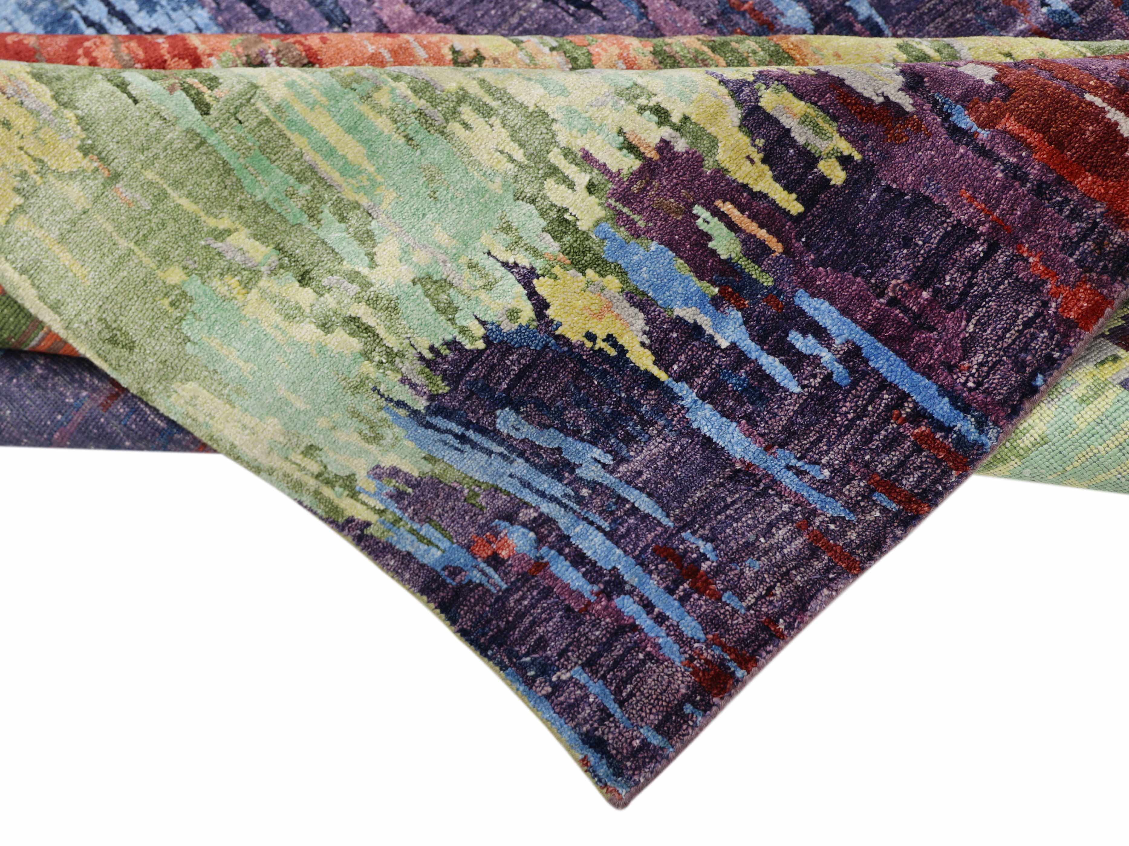 HUMAKONE | 5'6" x 8' FT | MODERN RUGS | MULTI COLOR