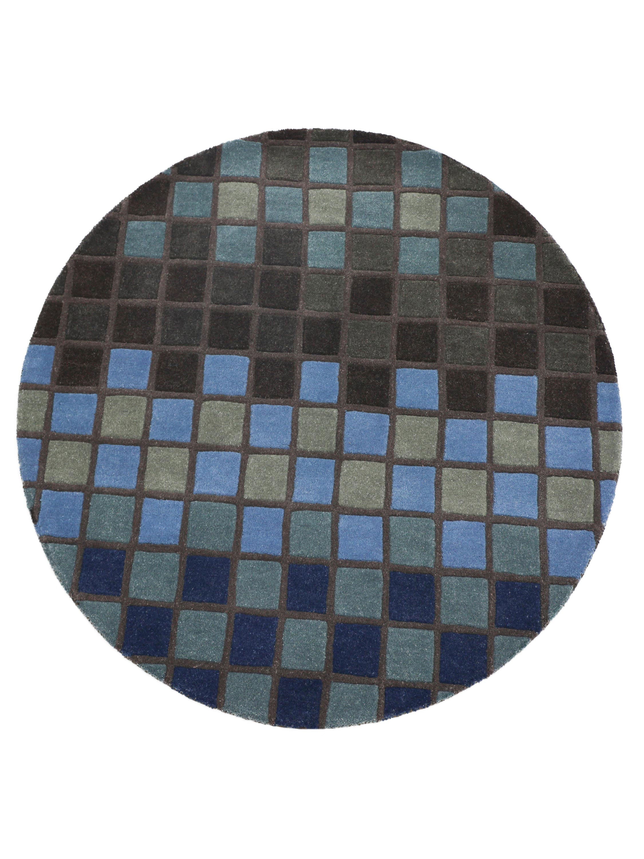 MINECRAFT | 4' FT ROUND | MODERN RUGS | MULTI COLOR