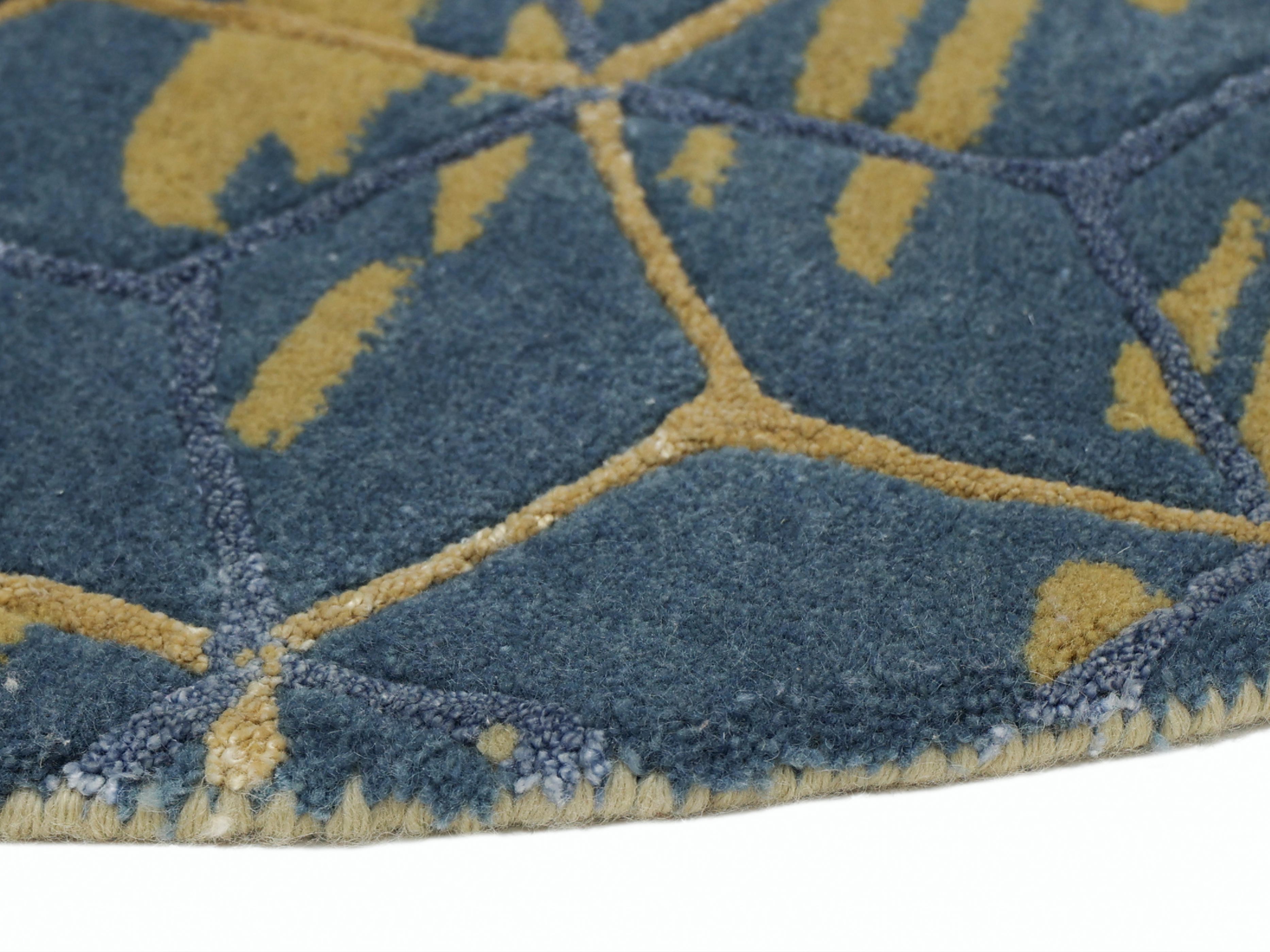 WALTER | 4' FT ROUND | MODERN RUGS | MULTI COLOR