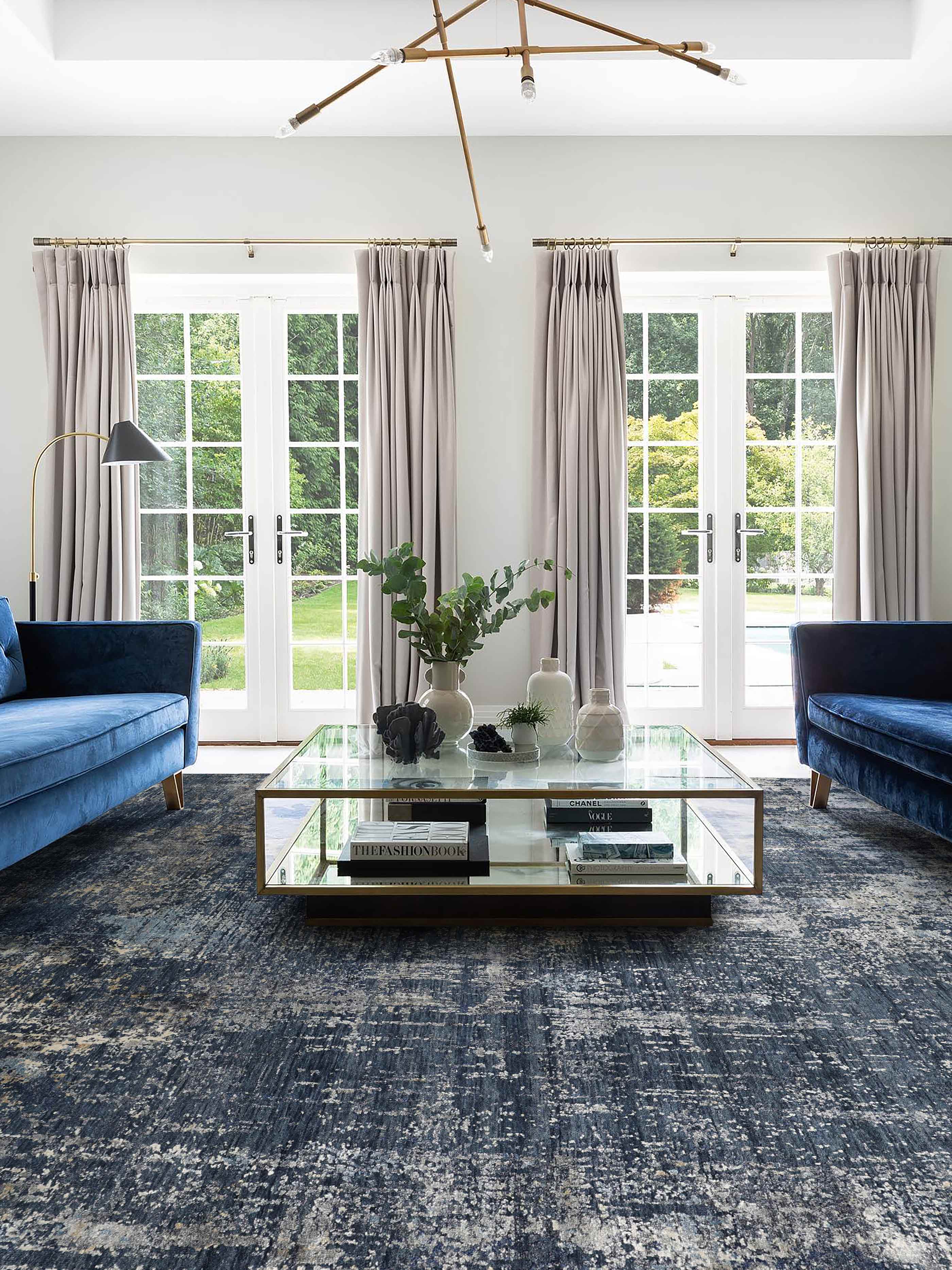 TUGART | 8'x10' FT  |  9'x12' FT | MODERN RUGS | BLUE COLOR